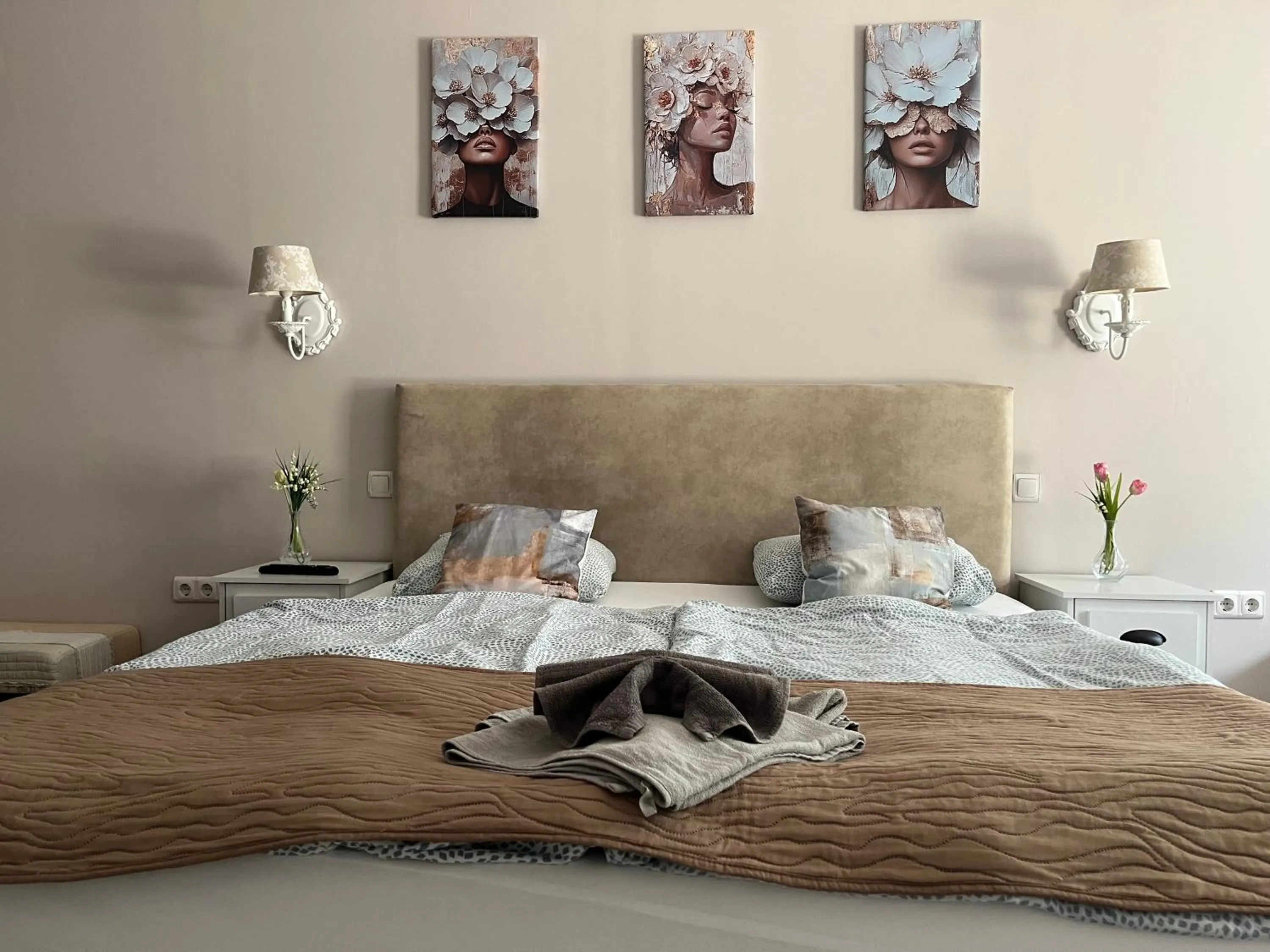 Bed in Guest House Romantika Panzio