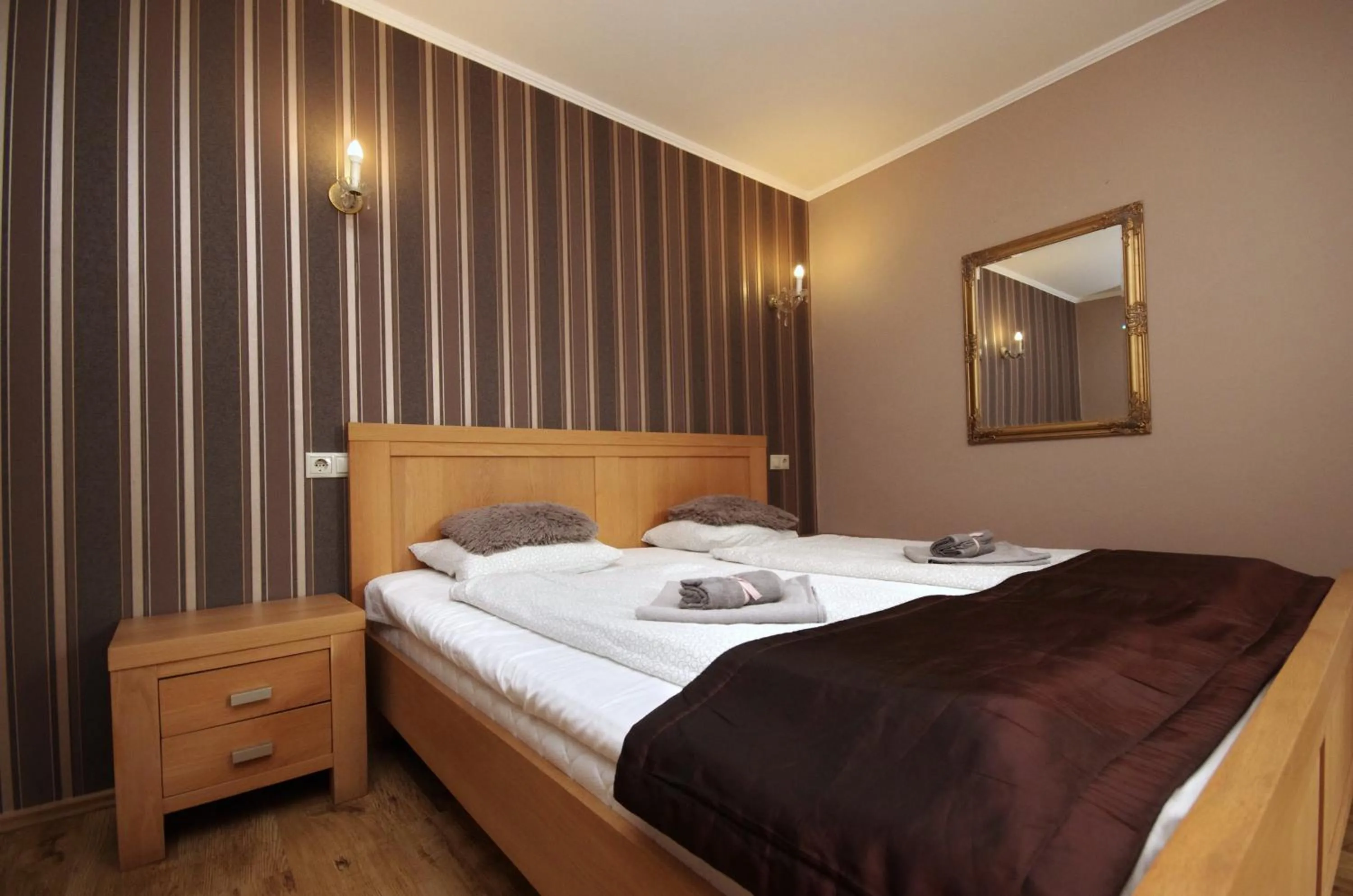 Bed in Guest House Romantika Panzio