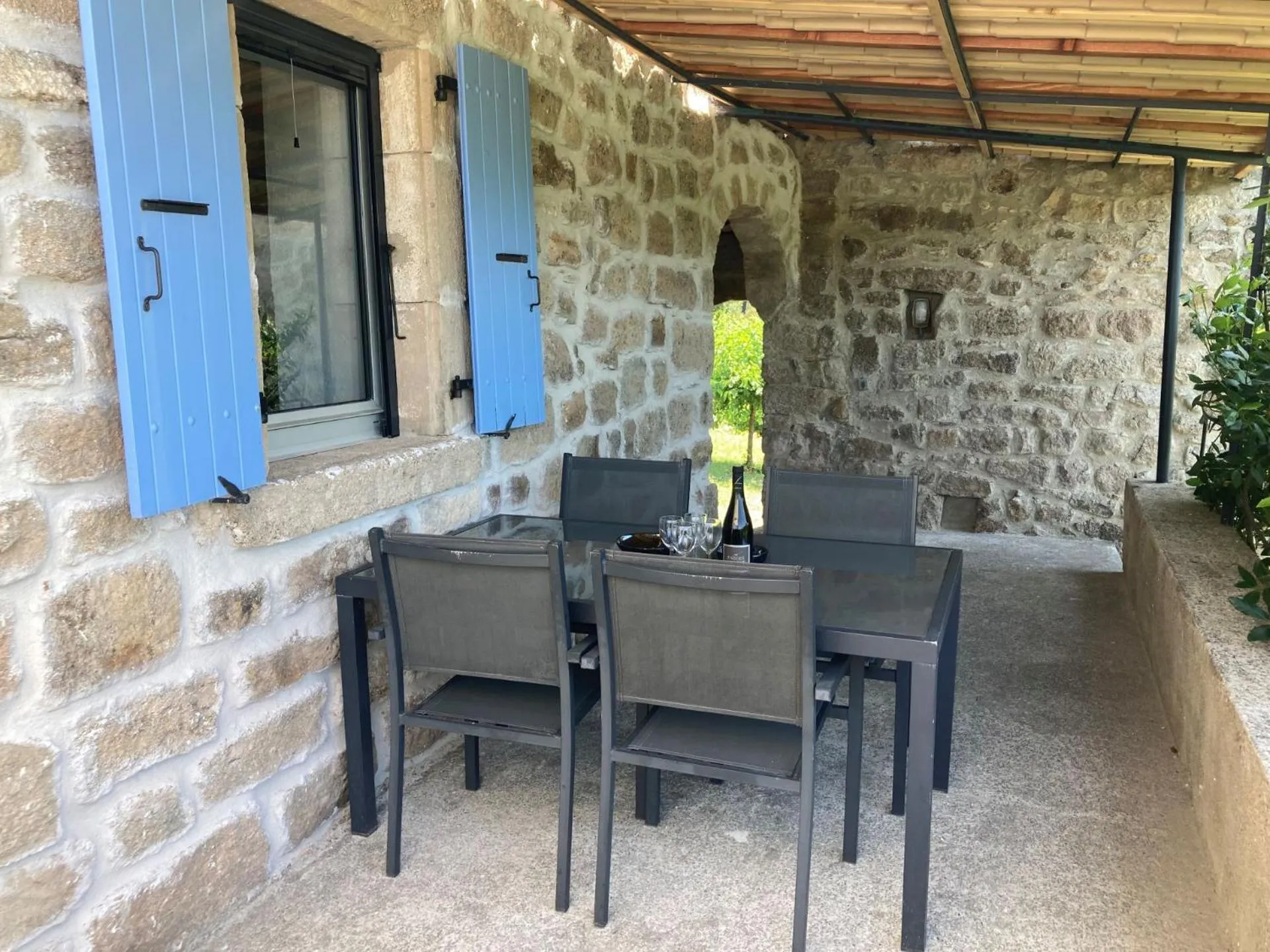 Balcony/Terrace in Mas de la Giralde - Gites