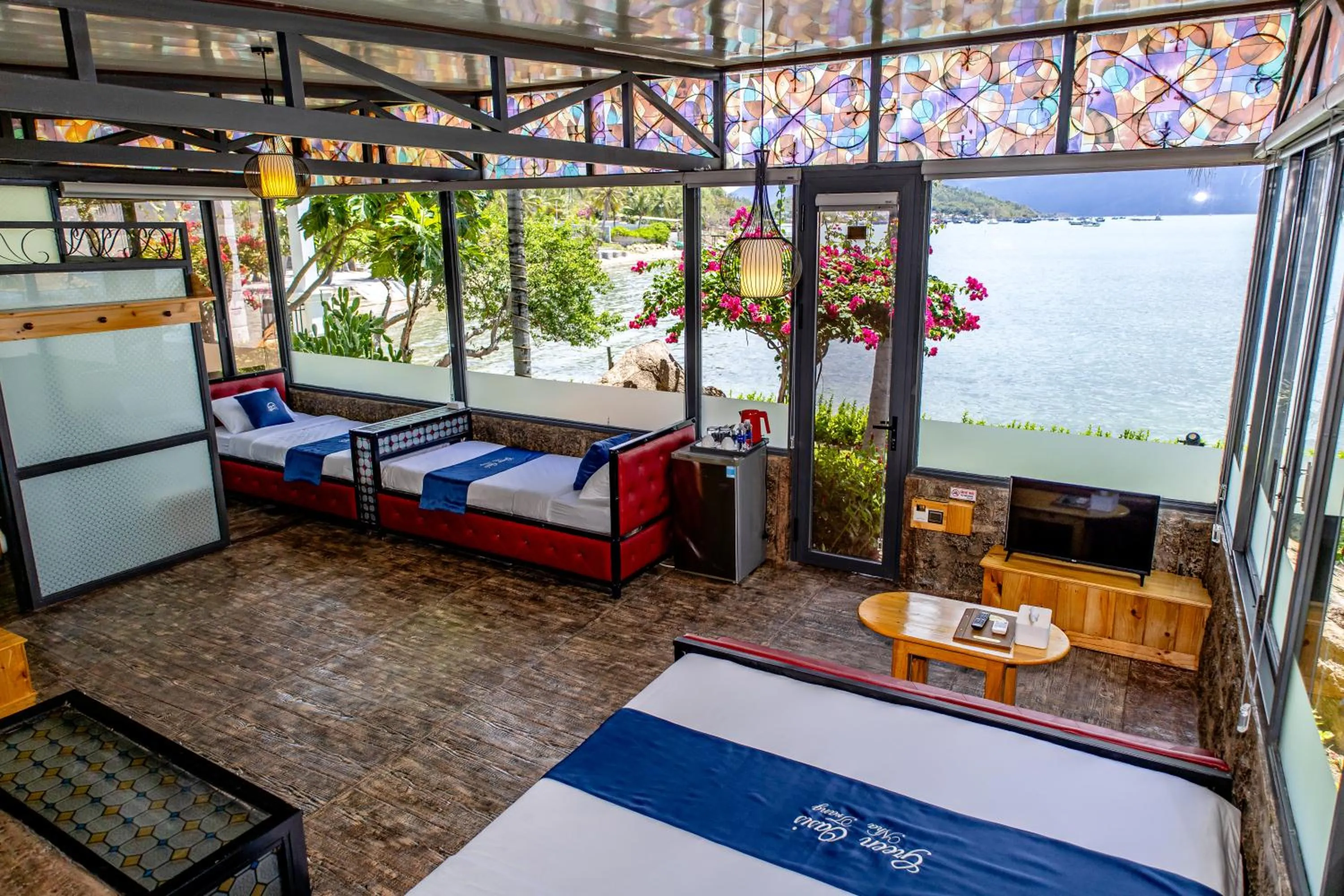 Photo of the whole room, Bed in Green Oasis Nha Trang Resort