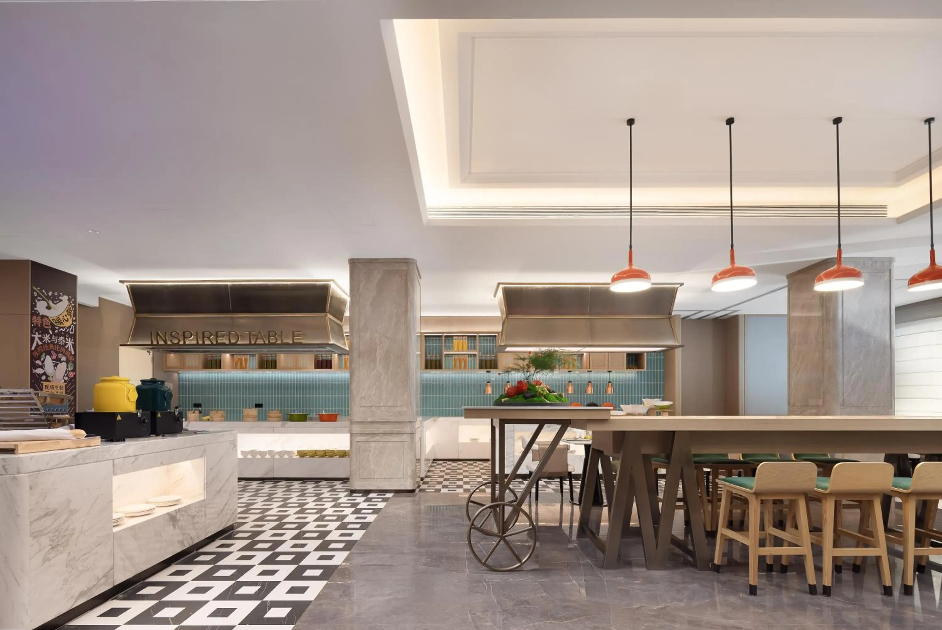 Dining area in Home2 Suite by Hilton Harbin Central Street