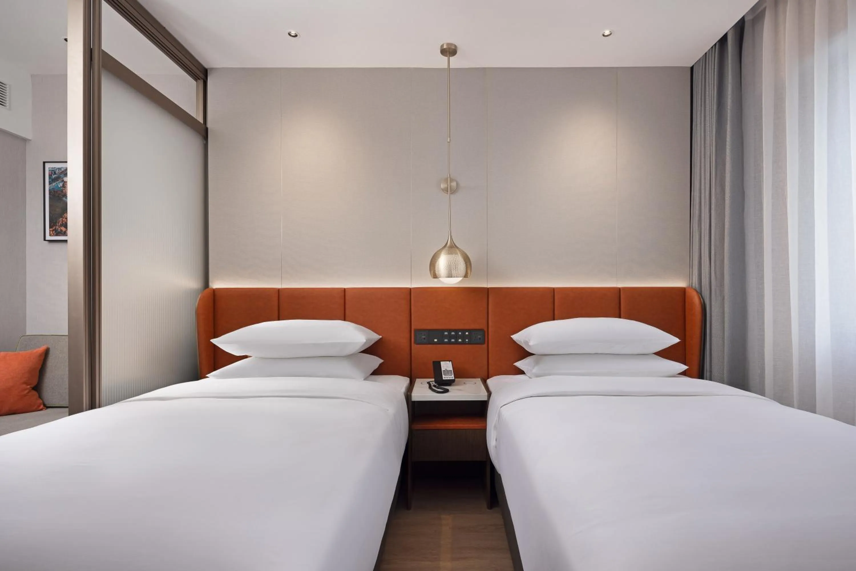 Bed in Home2 Suite by Hilton Harbin Central Street