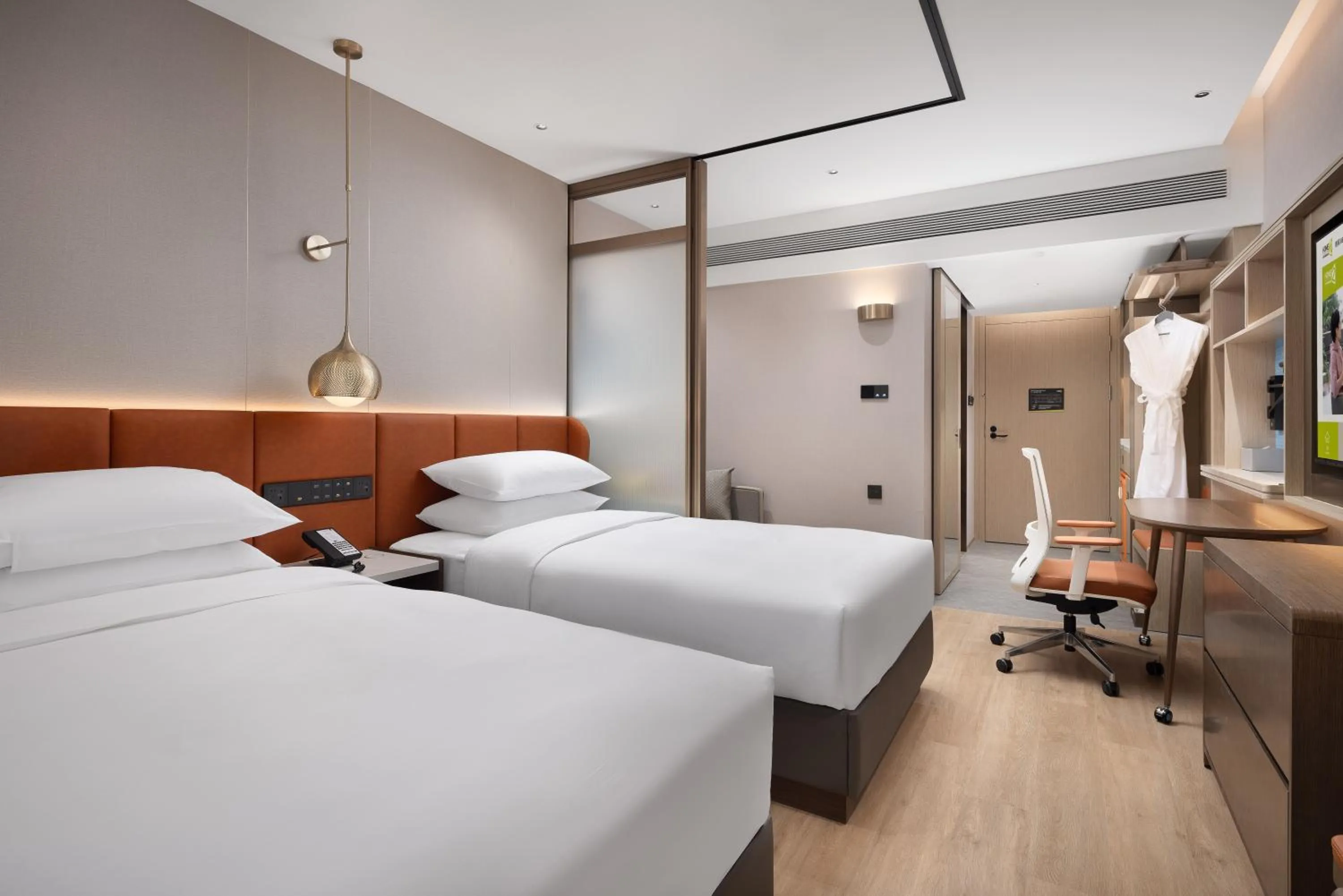 Bed in Home2 Suite by Hilton Harbin Central Street