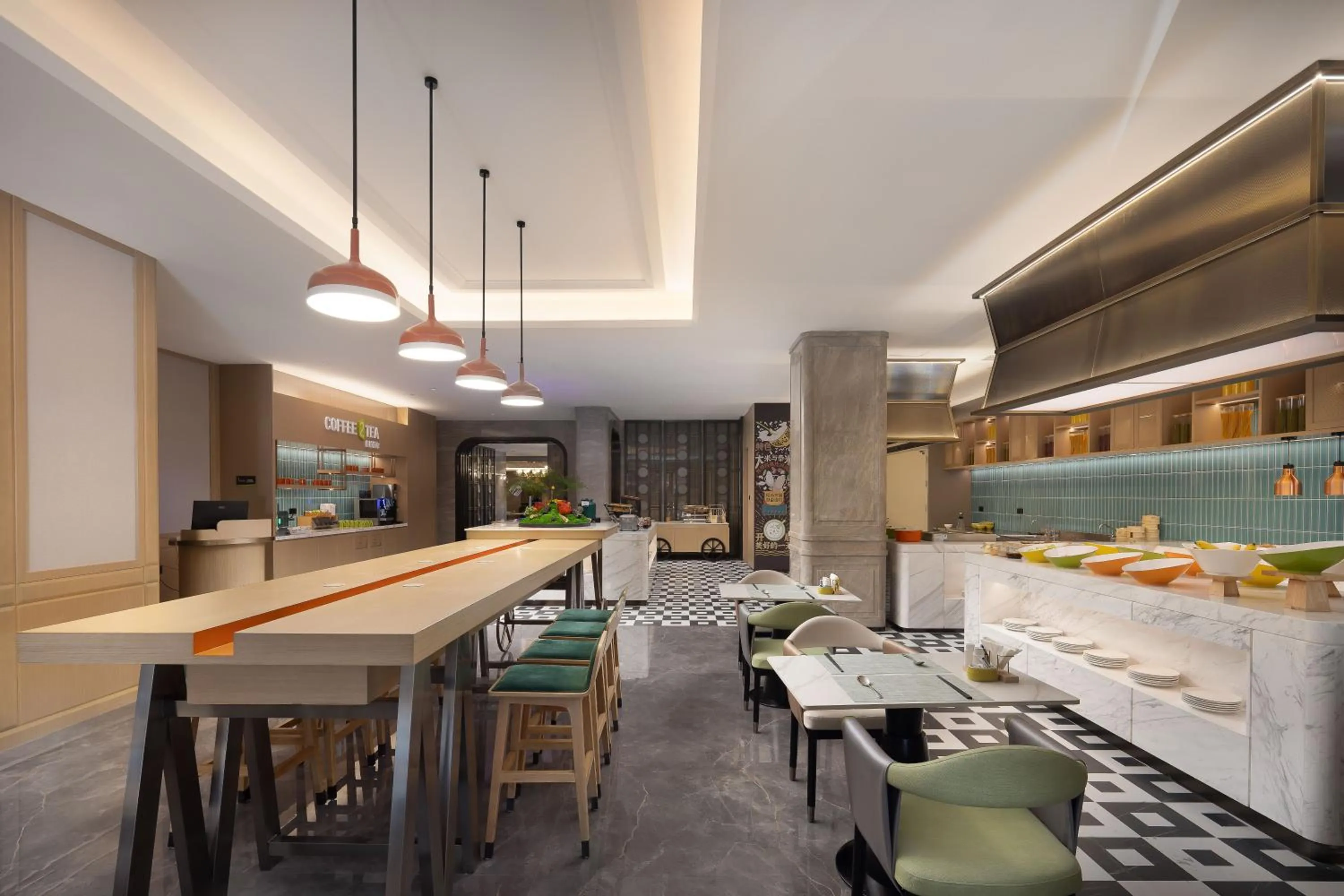 Restaurant/places to eat in Home2 Suite by Hilton Harbin Central Street