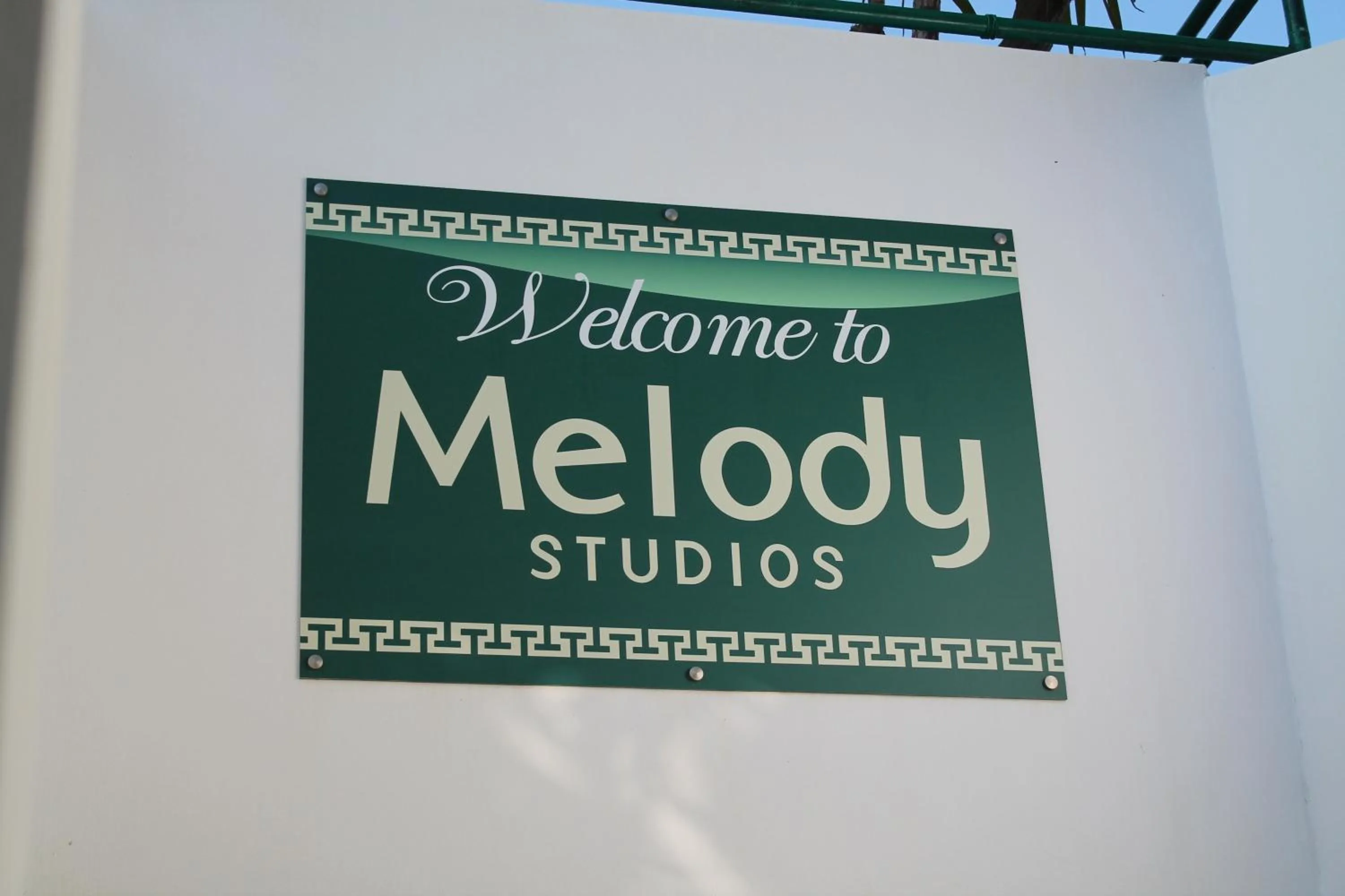 Facade/entrance in Melody Studios Faliraki