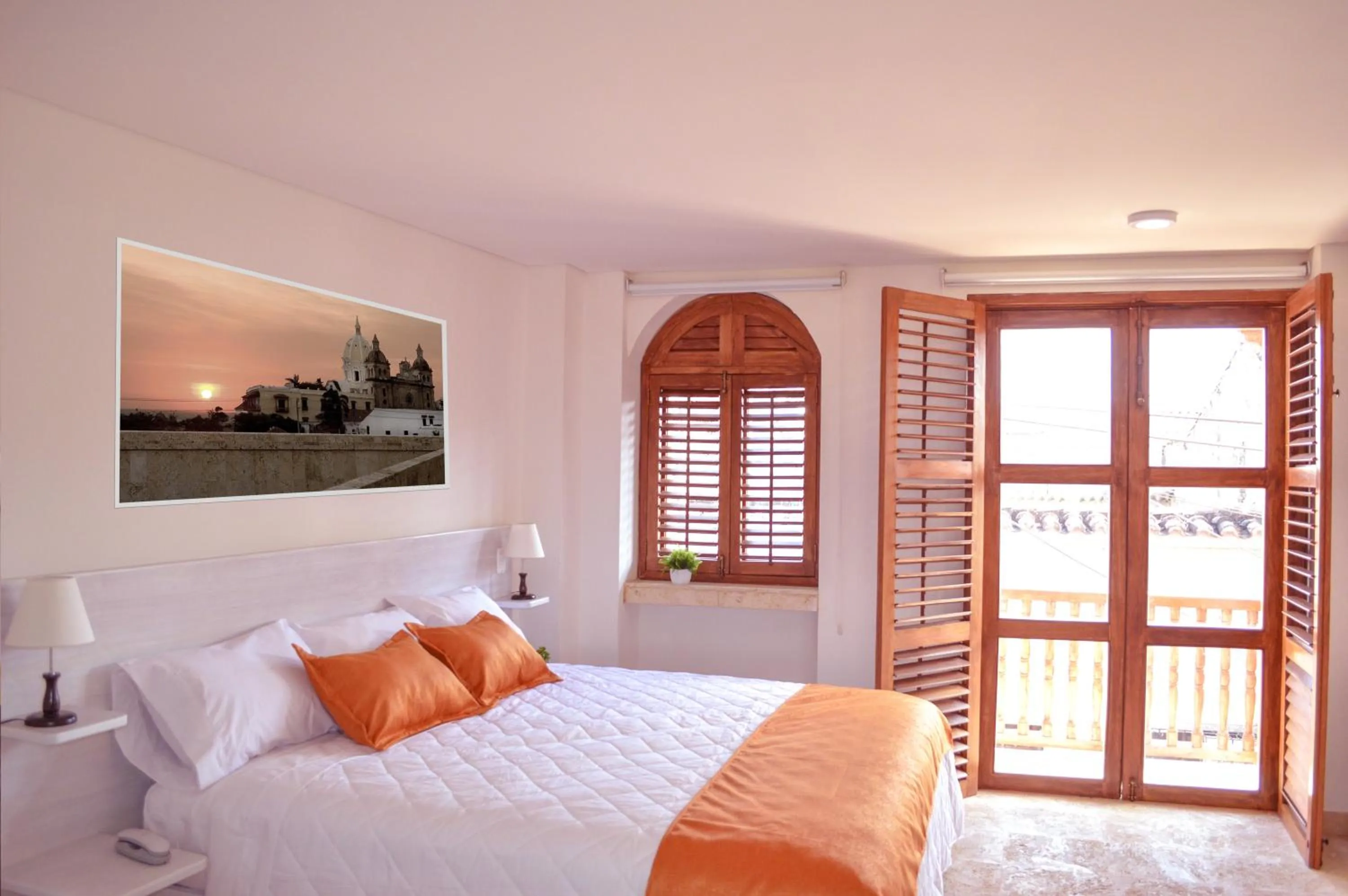 Bedroom, Bed in Hotel Boutique La Artilleria