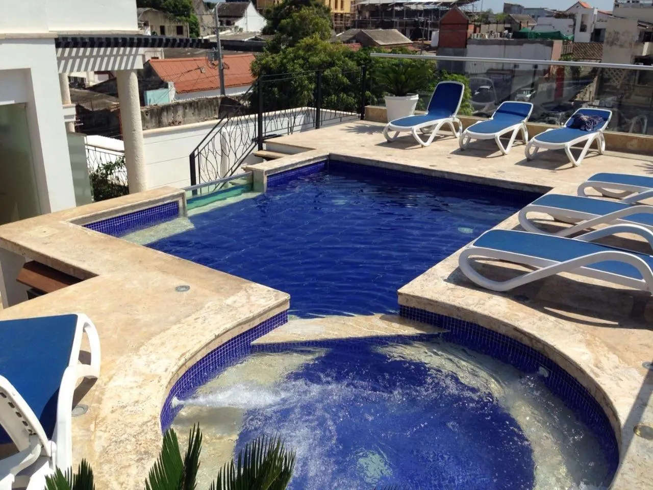 Swimming pool in Hotel Boutique La Artilleria