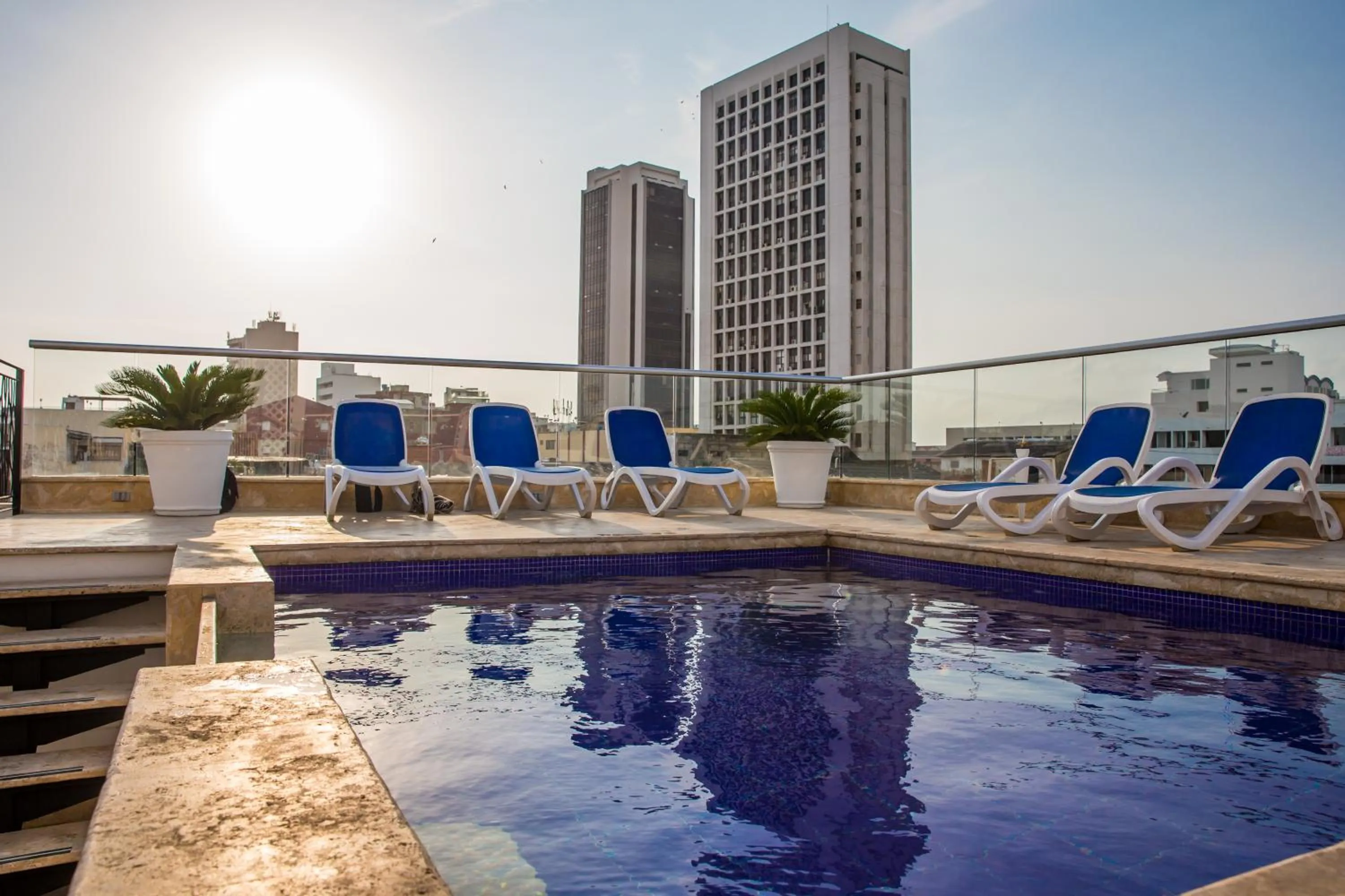 Swimming pool in Hotel Boutique La Artilleria