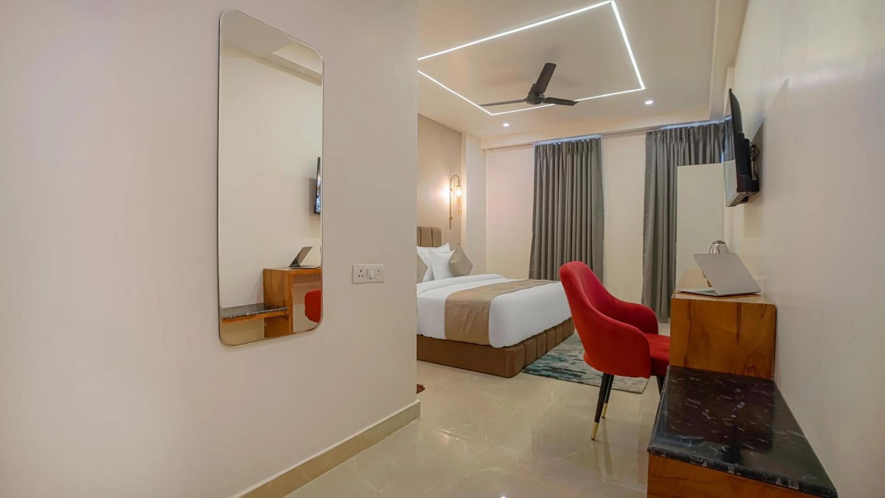 Bedroom, Bed in Perfectstayz Premium Varanasi