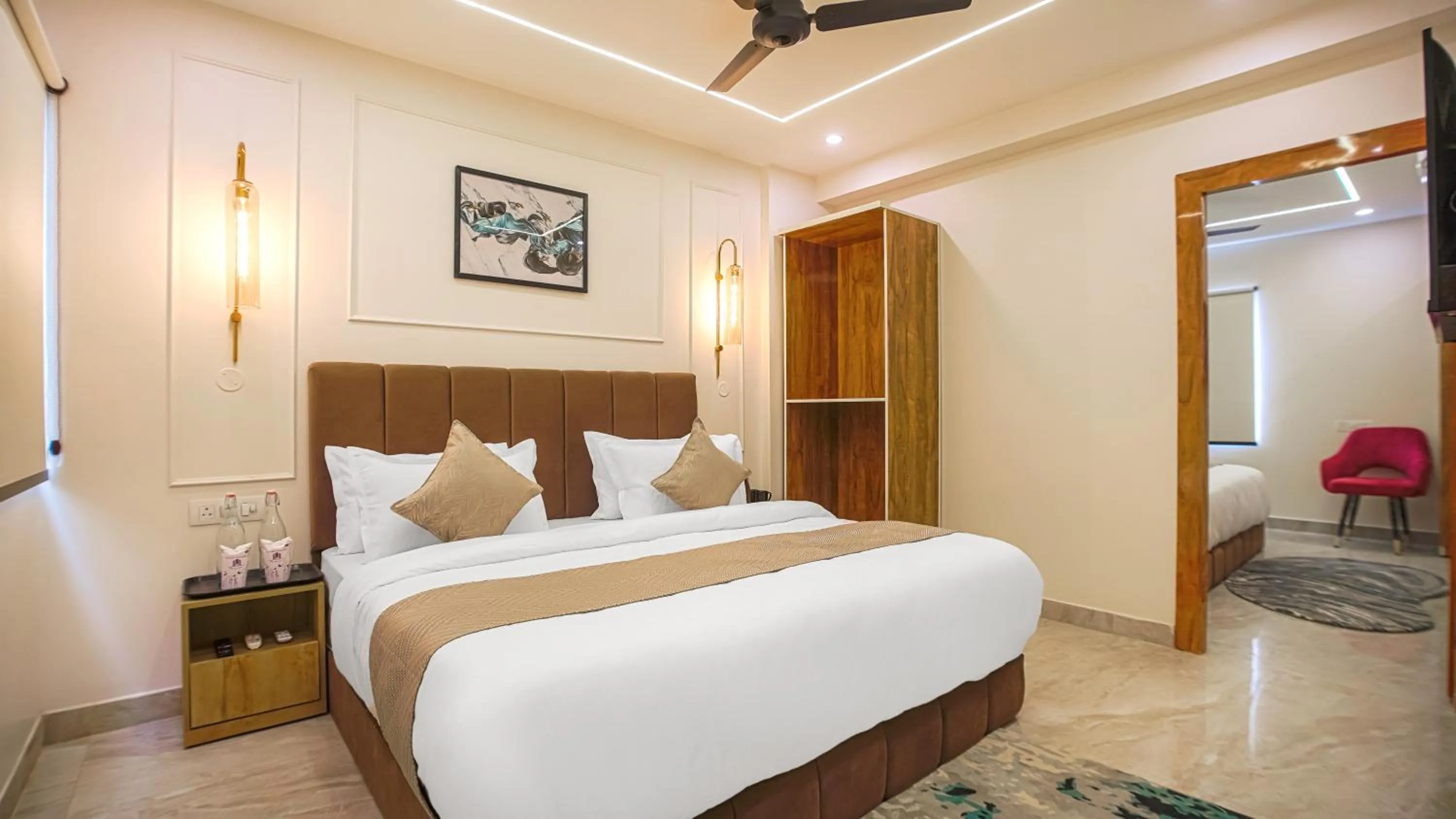 Bedroom, Bed in Perfectstayz Premium Varanasi