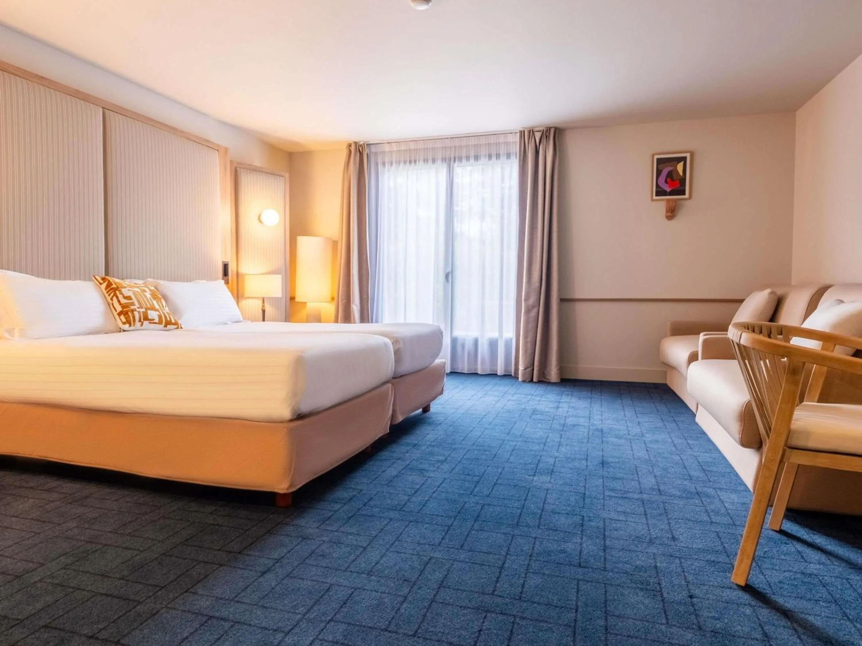 Bedroom, Bed in Hotel de L'Abbaye Le Tronchet - Handwritten Collection