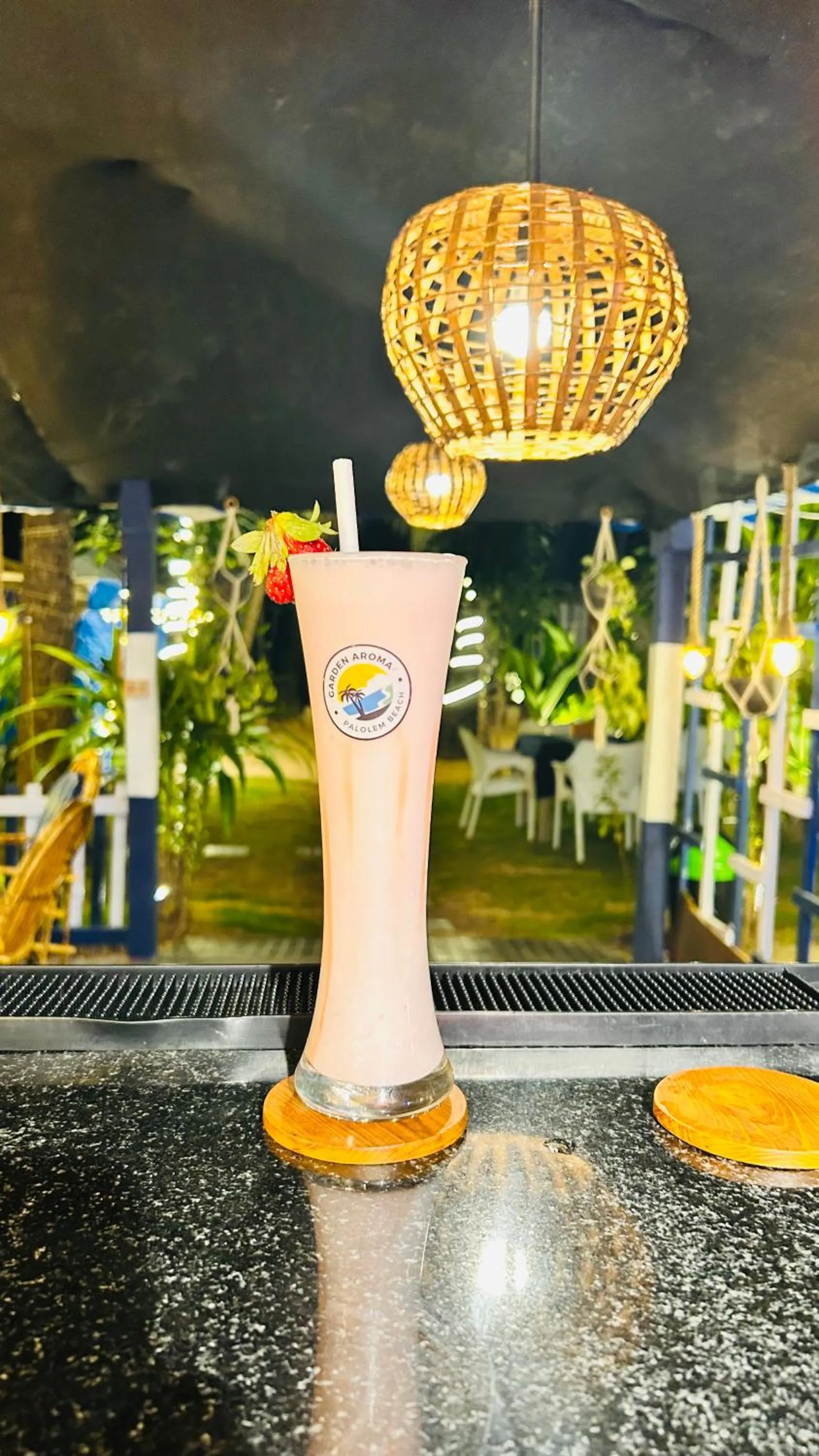 Drinks in Garden Aroma Palolem, Beachside Hostel & Cafe Bar