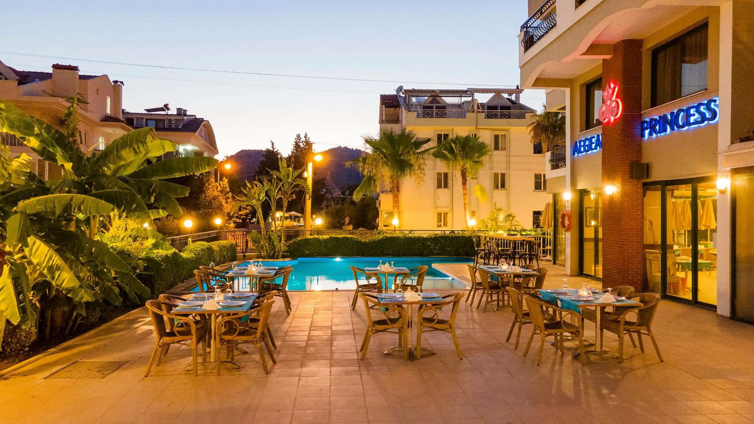 Swimming Pool in Aegean Princess Apartments And Studio