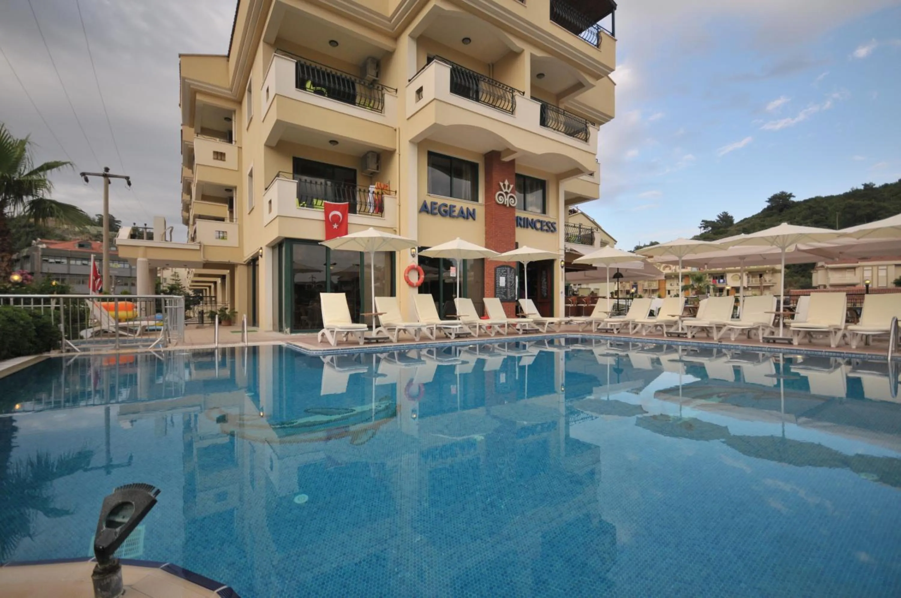 Property building, Swimming Pool in Aegean Princess Apartments And Studio