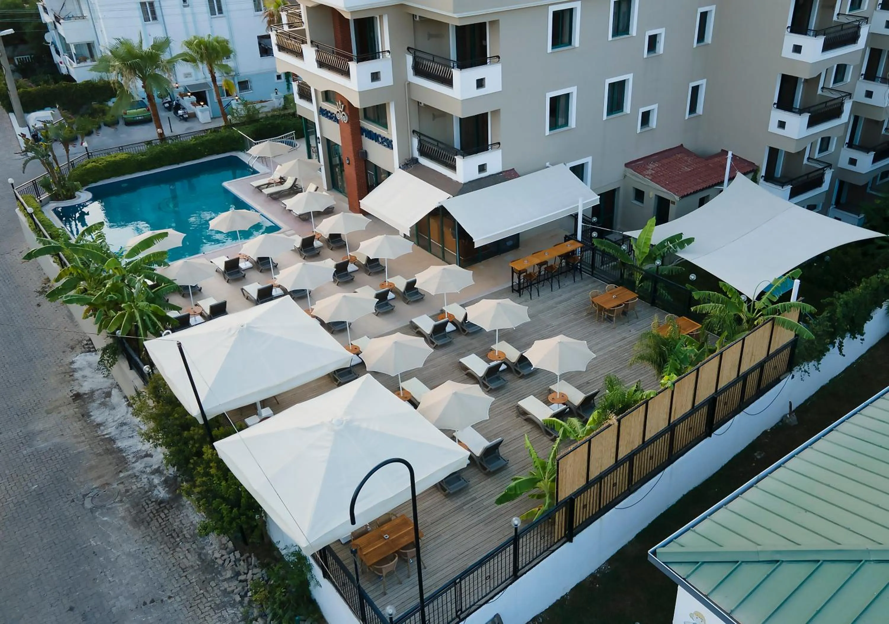 Pool View in Aegean Princess Apartments And Studio