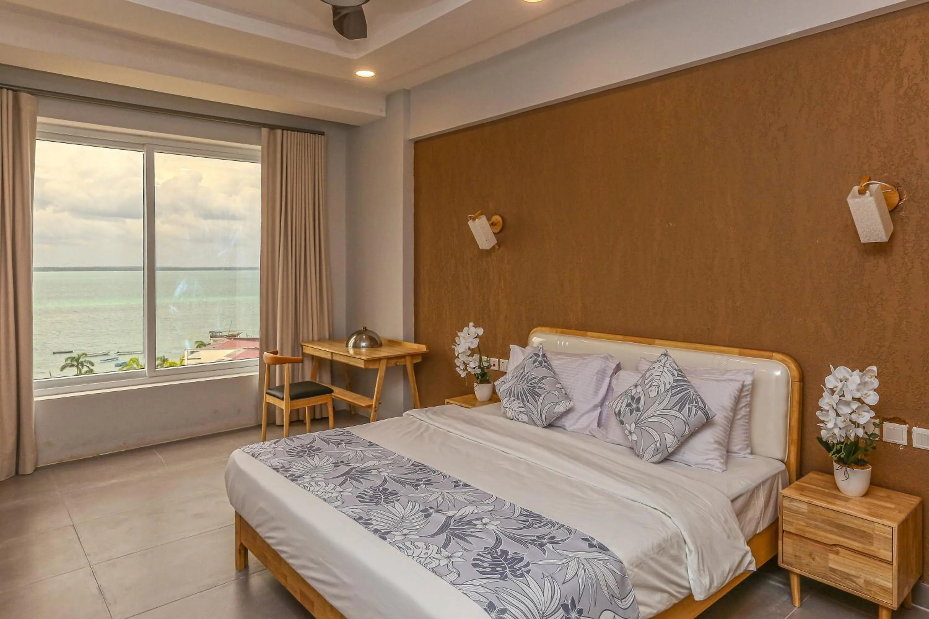 Bed in Blue Ocean Resort & Residences
