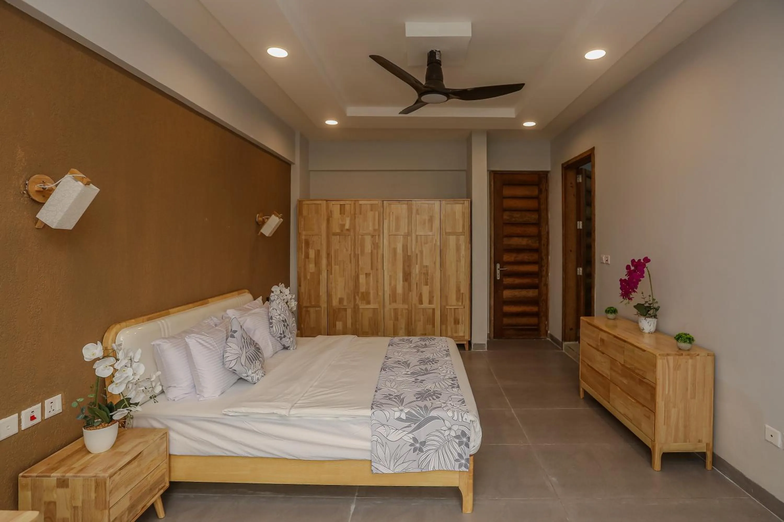 Bed in Blue Ocean Resort & Residences