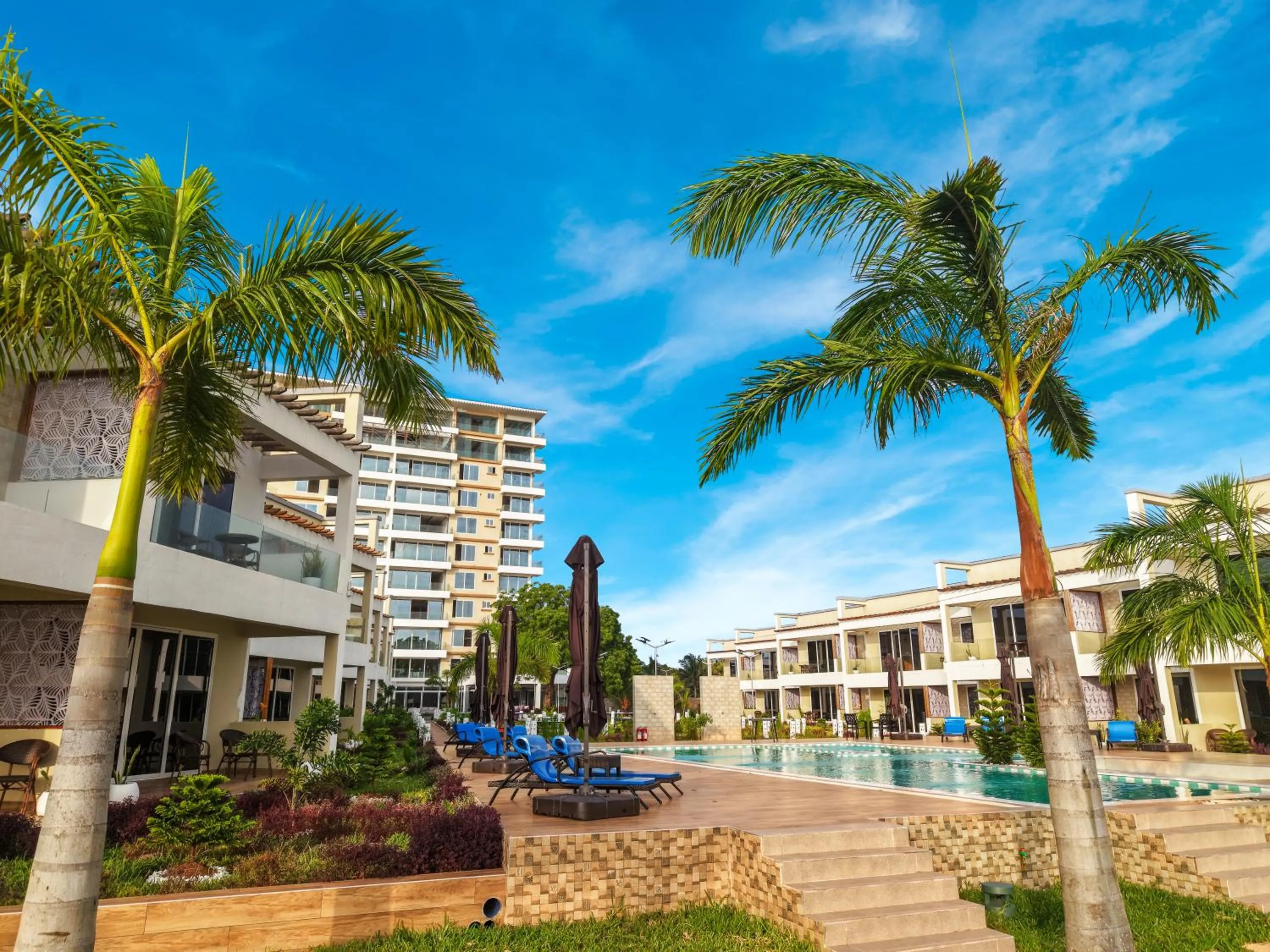 Pool view in Blue Ocean Resort & Residences