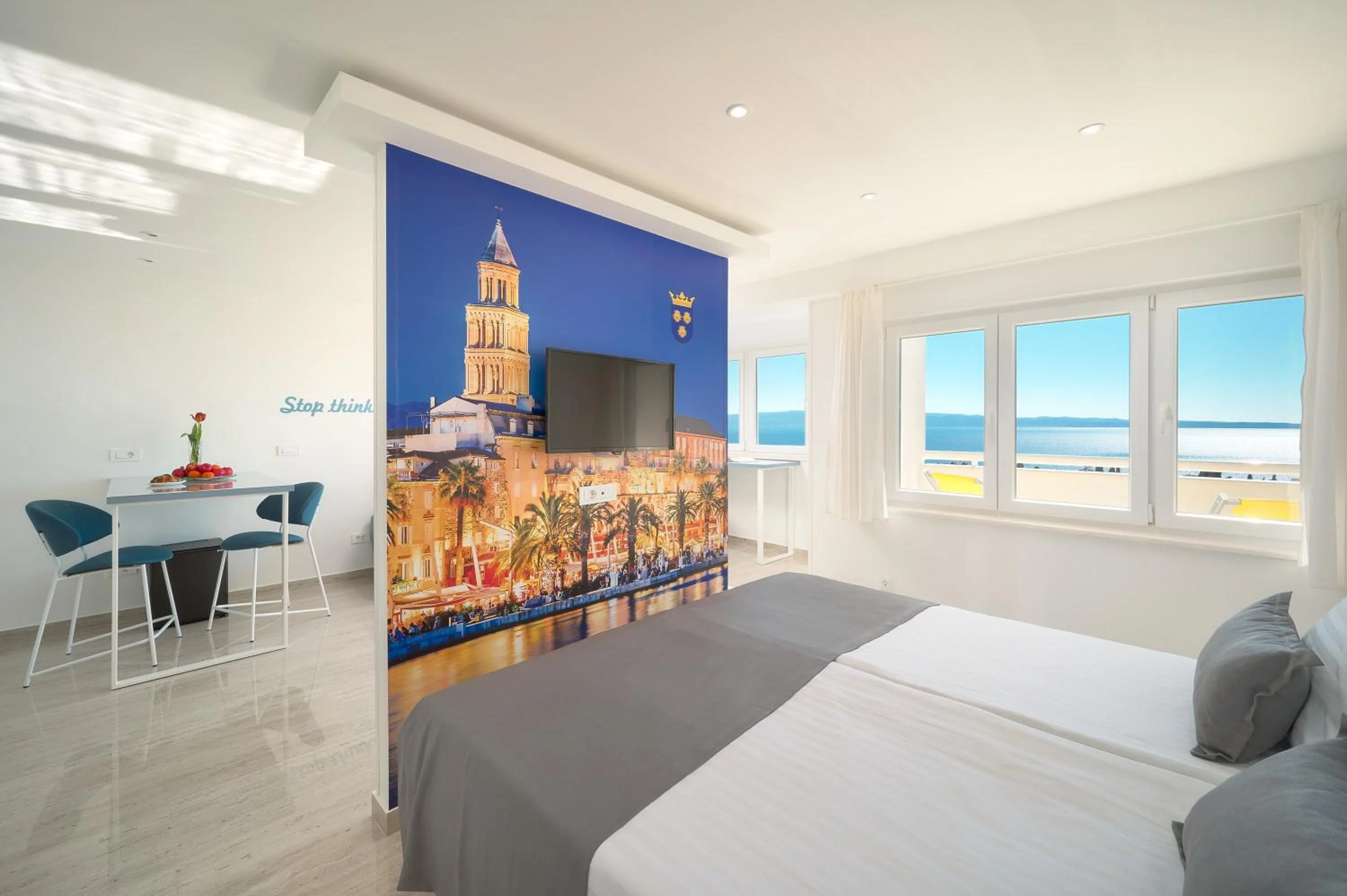 View (from property/room), Bed in Sea View Apartment 4 You in Split