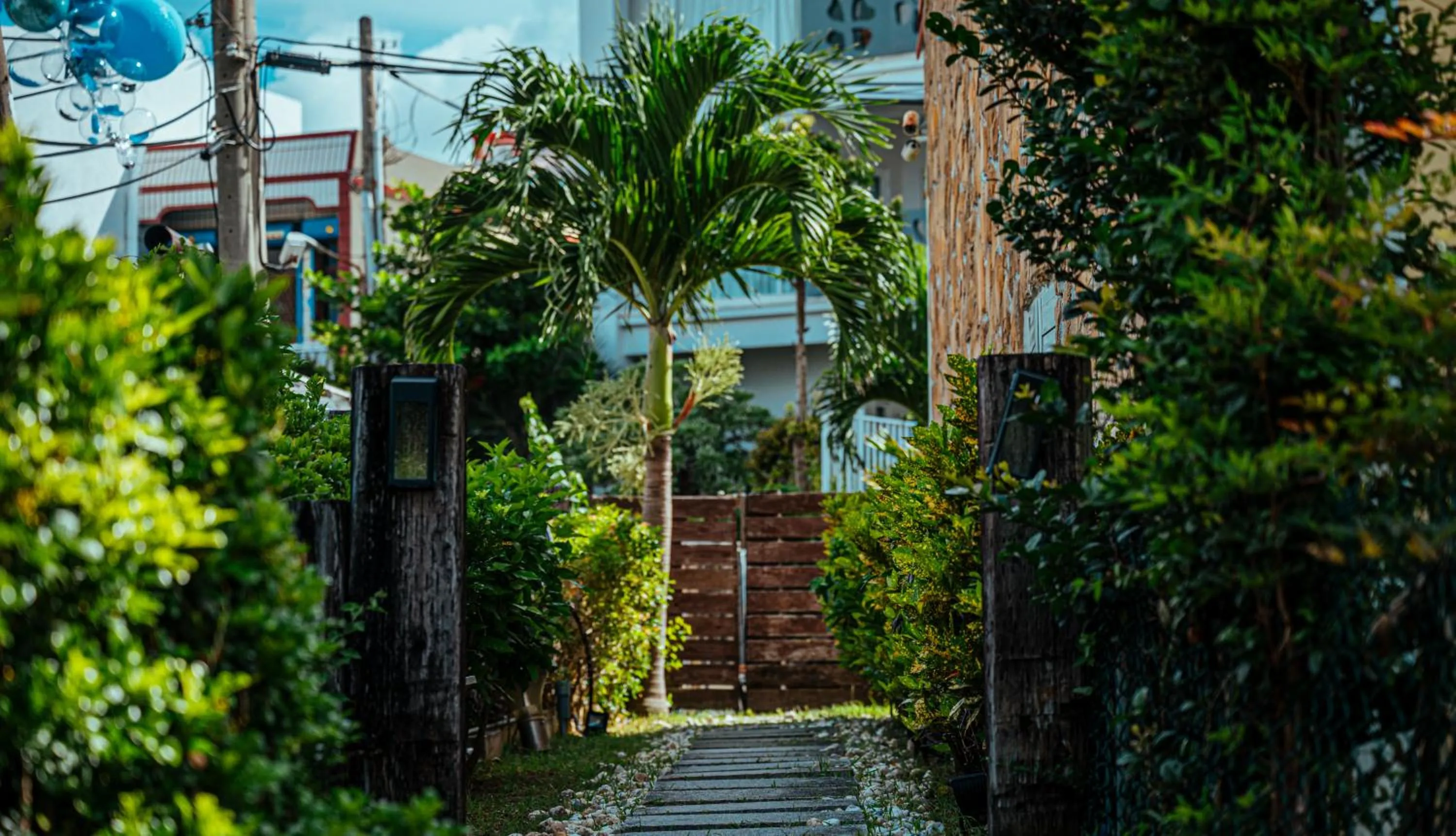 Garden view in Sasa Nor Lamour B&B