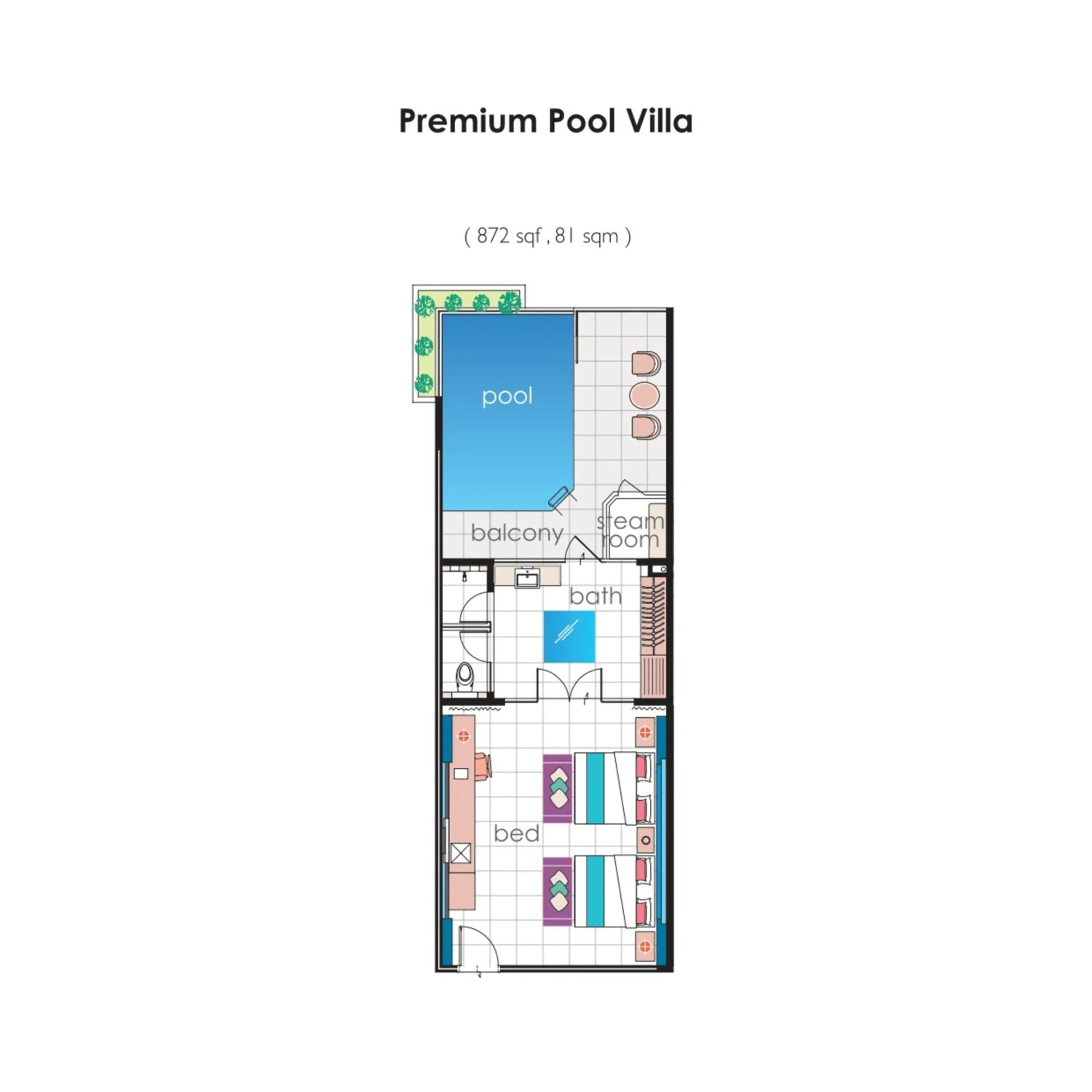 Floor plan in Lexis Hibiscus Port Dickson