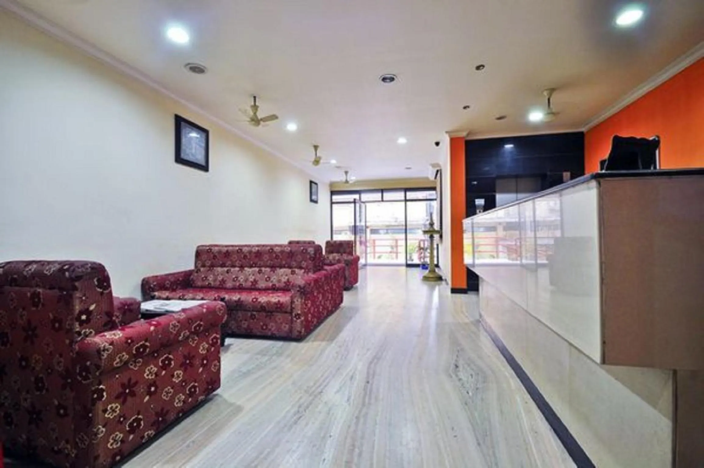 Lobby or reception in Hotel Srinivas