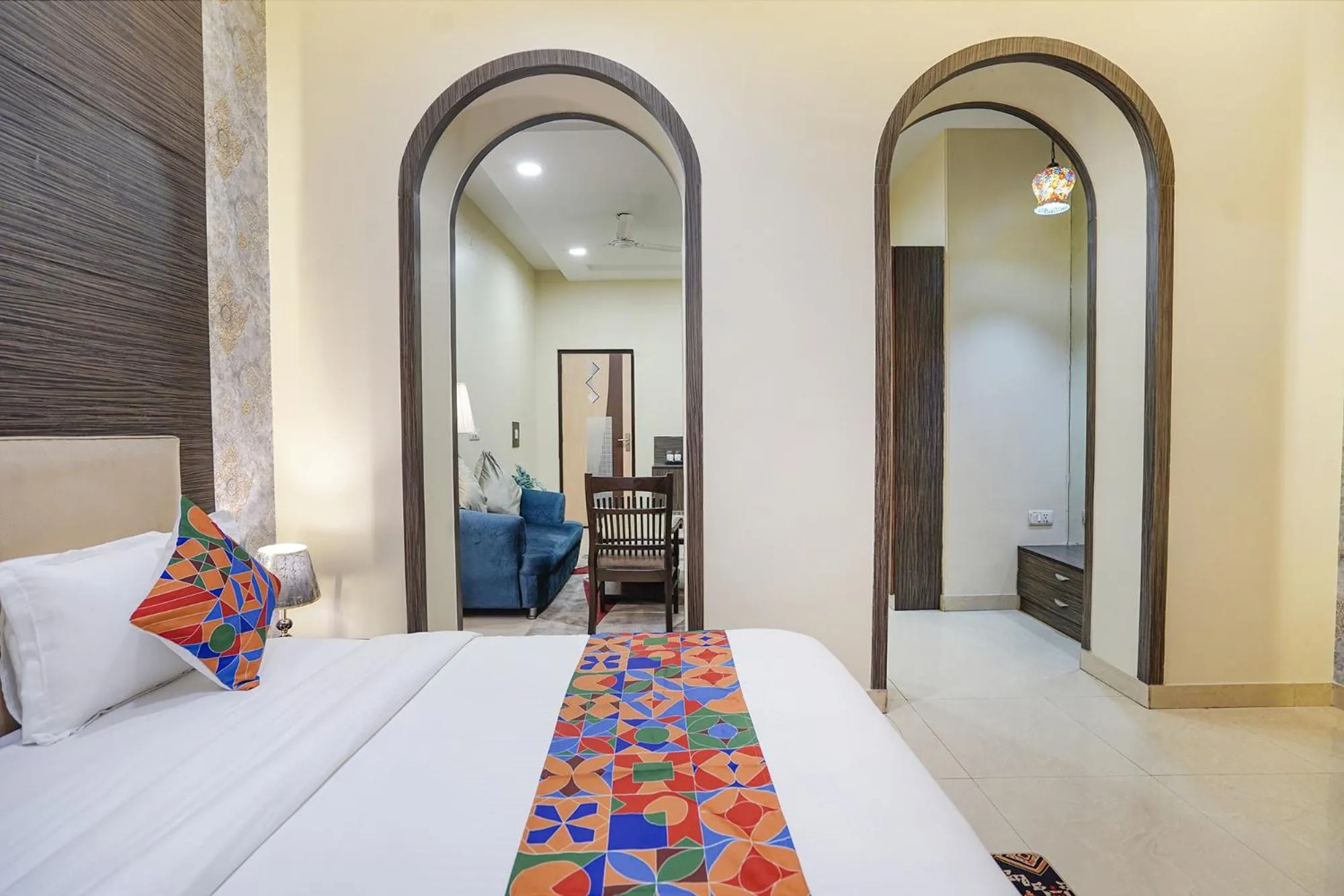 Bed in FabHotel Rivlet Premium