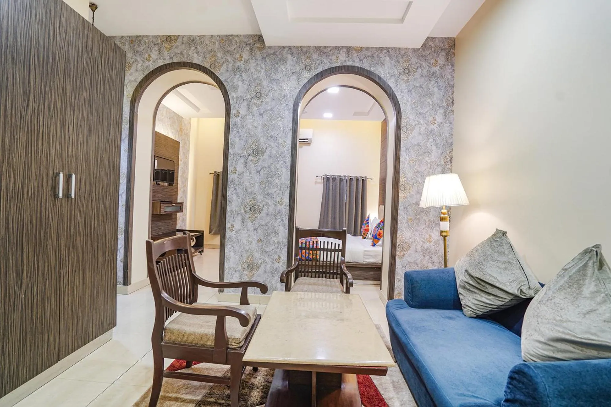 Seating area in FabHotel Rivlet Premium