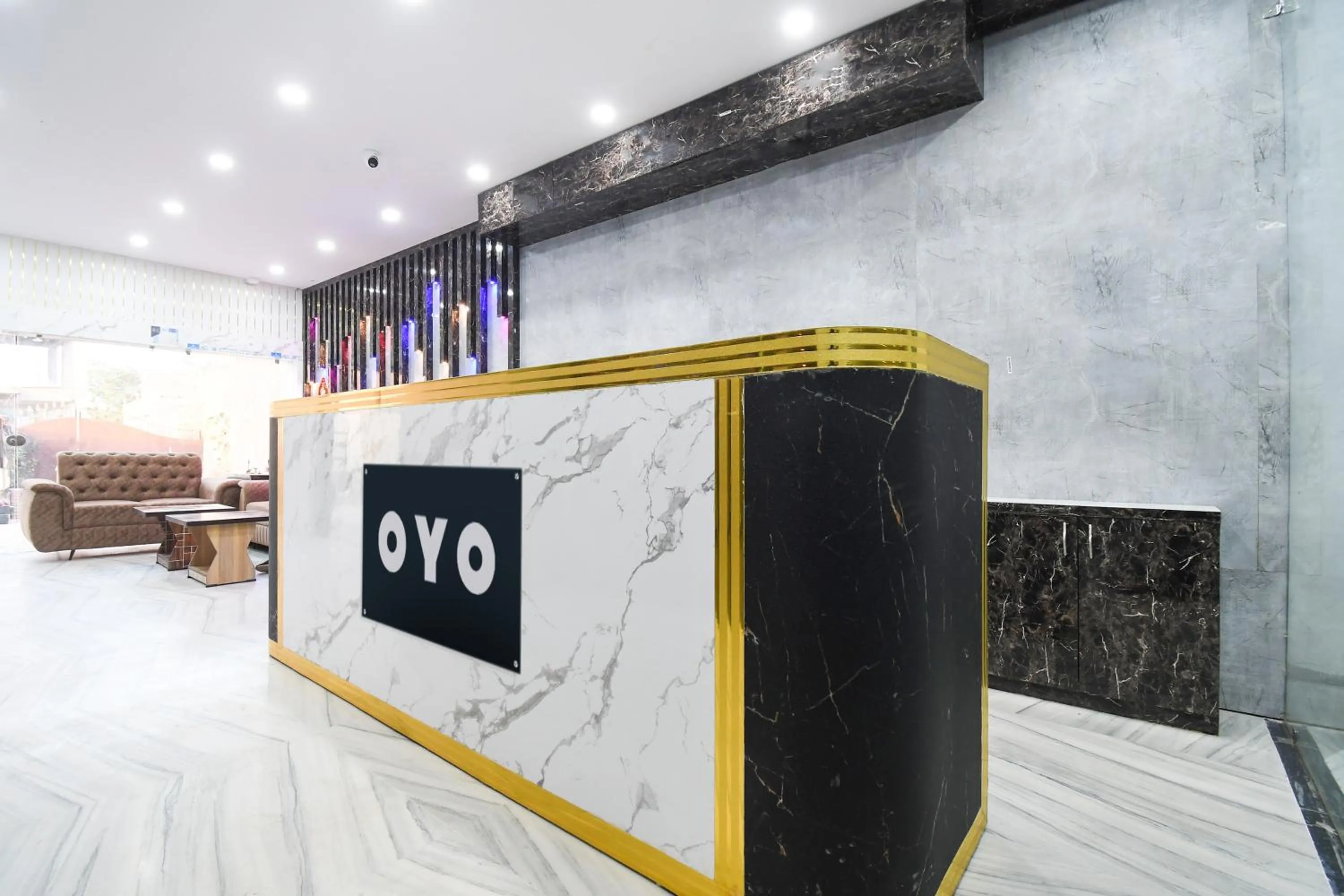 Lobby or reception in Super Hotel O Radha Krishna Residency