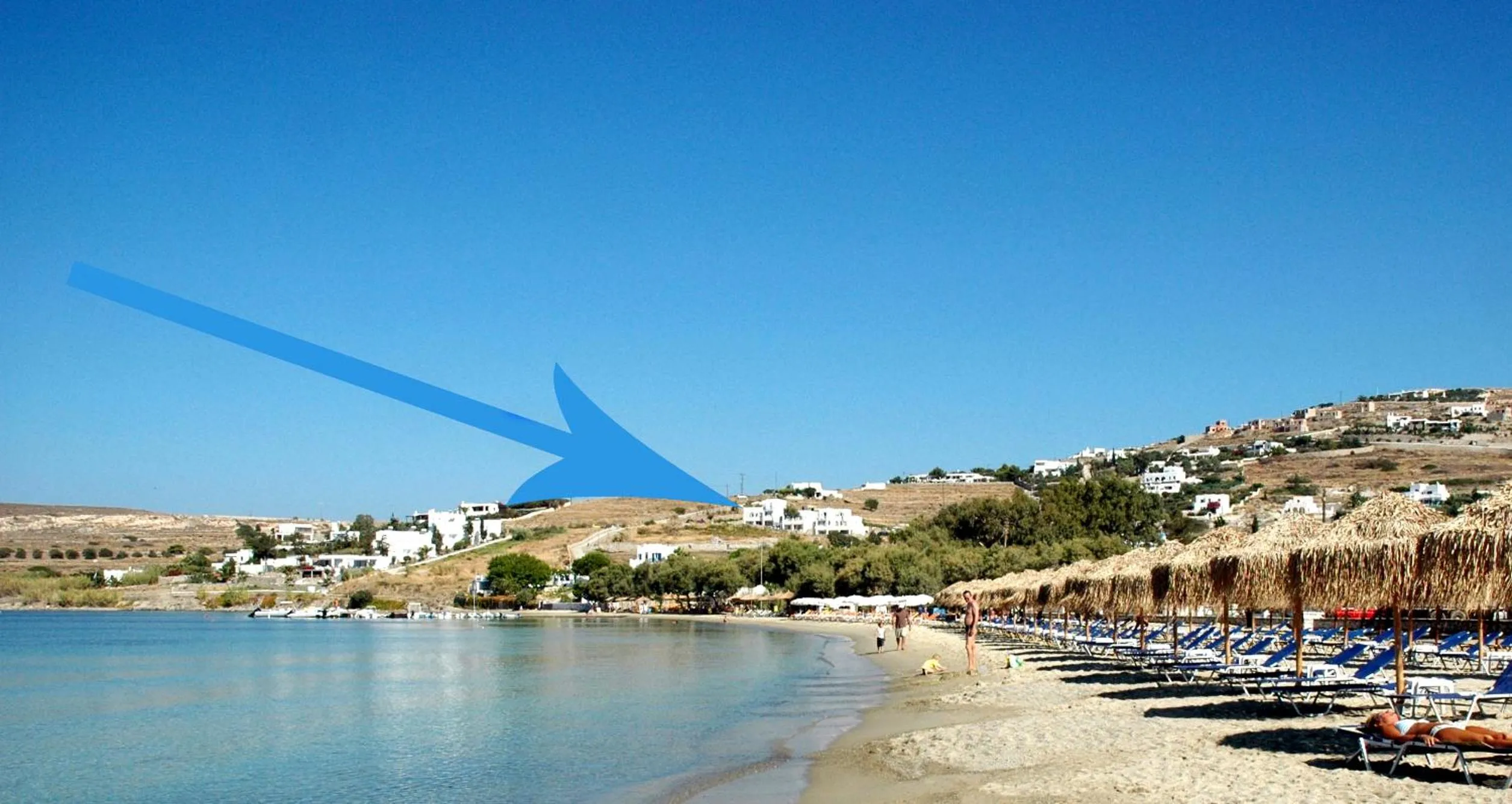 Beach in Paros Paradise Apartments