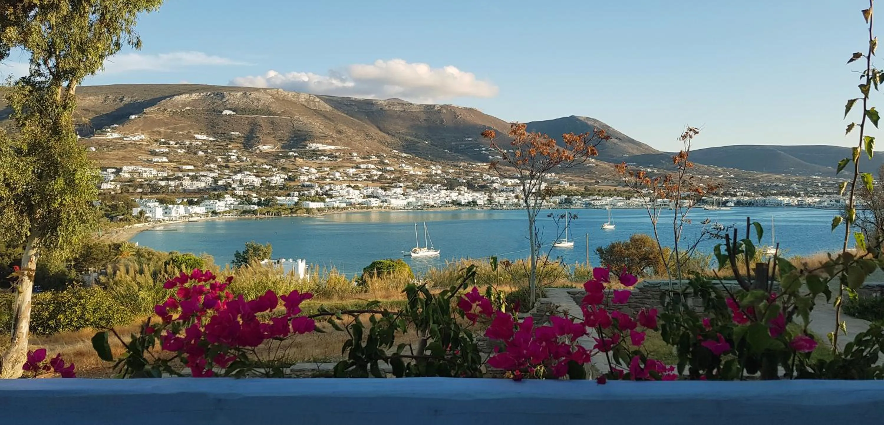 Sea view in Paros Paradise Apartments