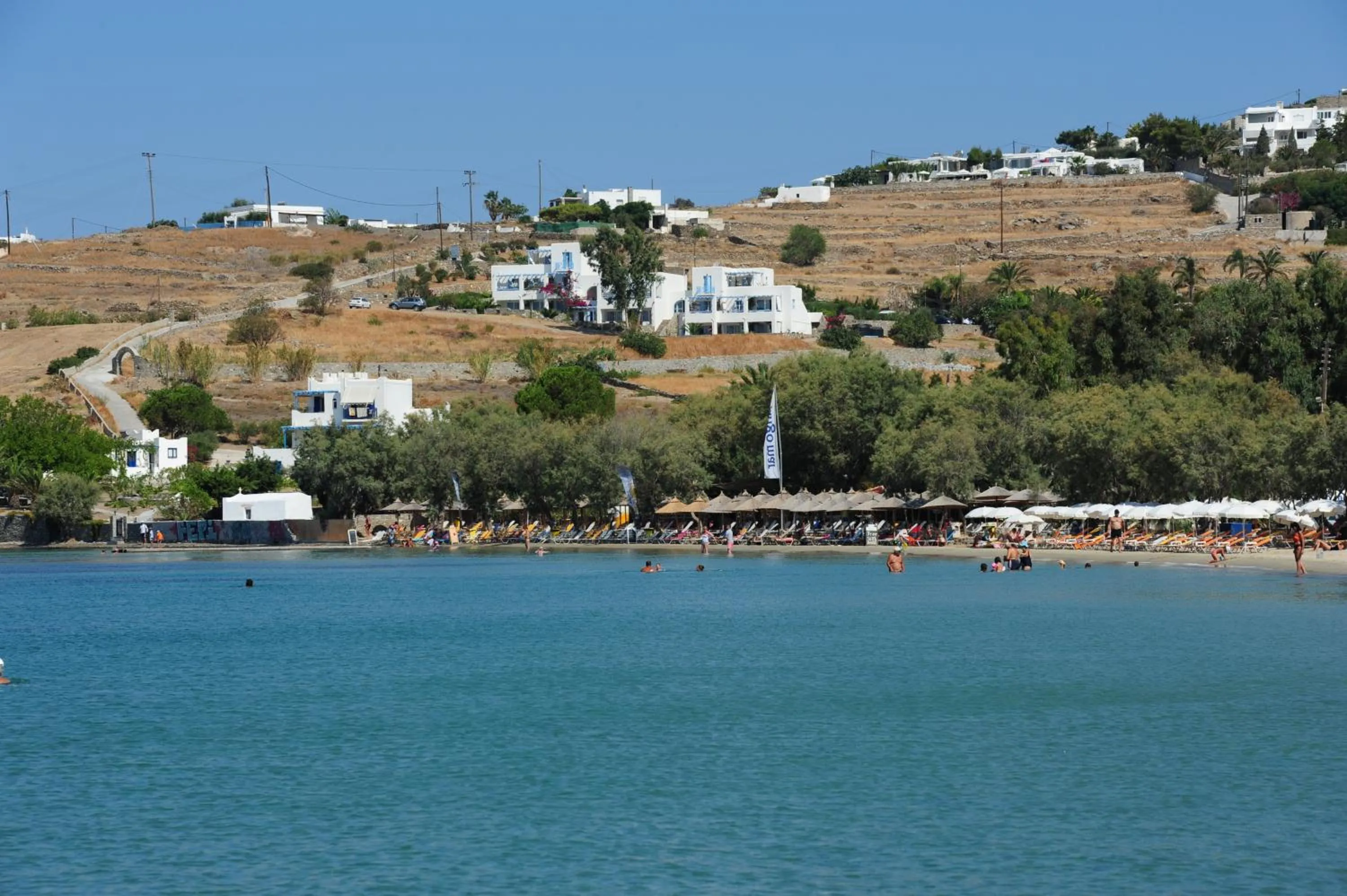 Beach in Paros Paradise Apartments