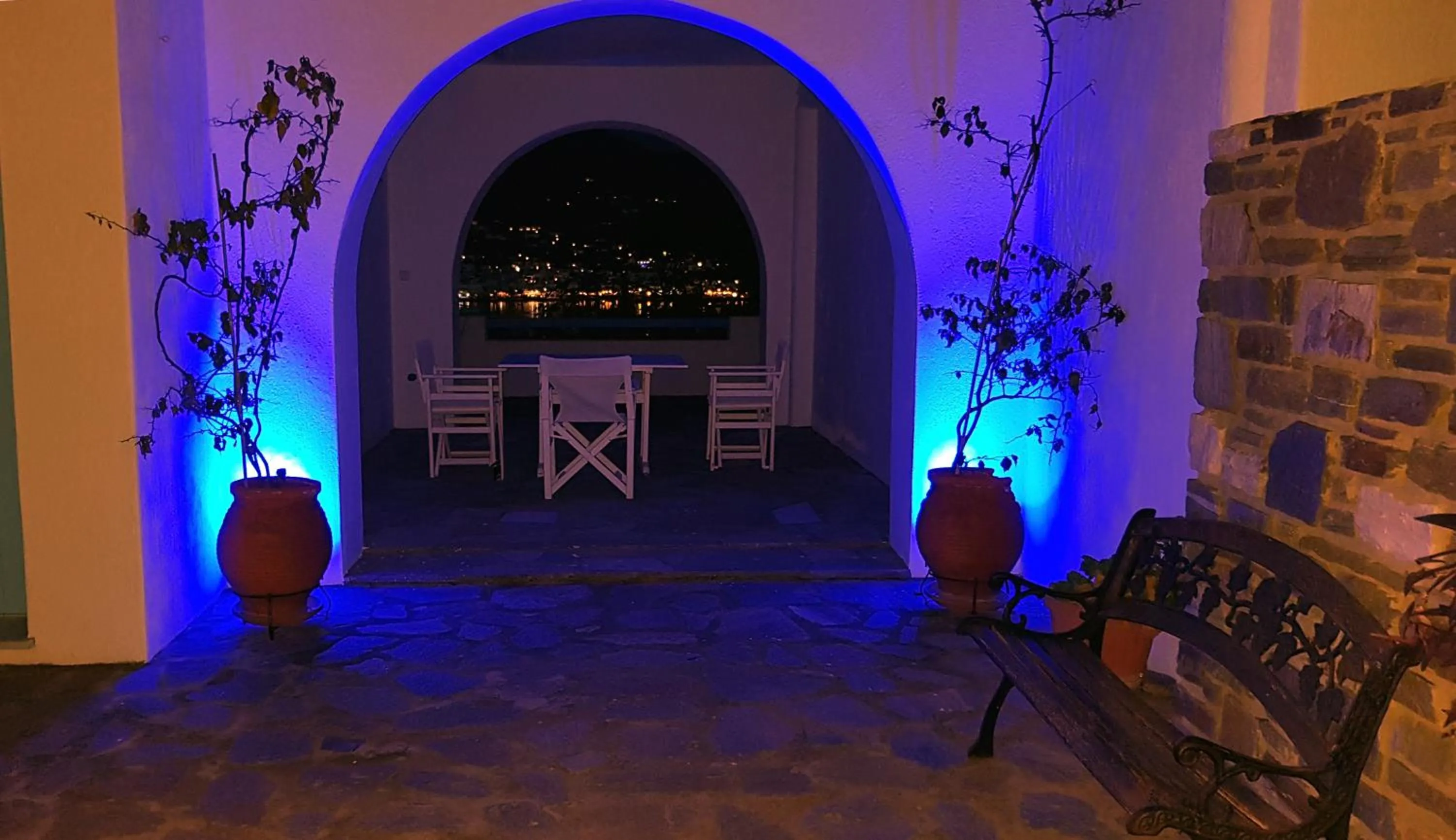 Patio in Paros Paradise Apartments