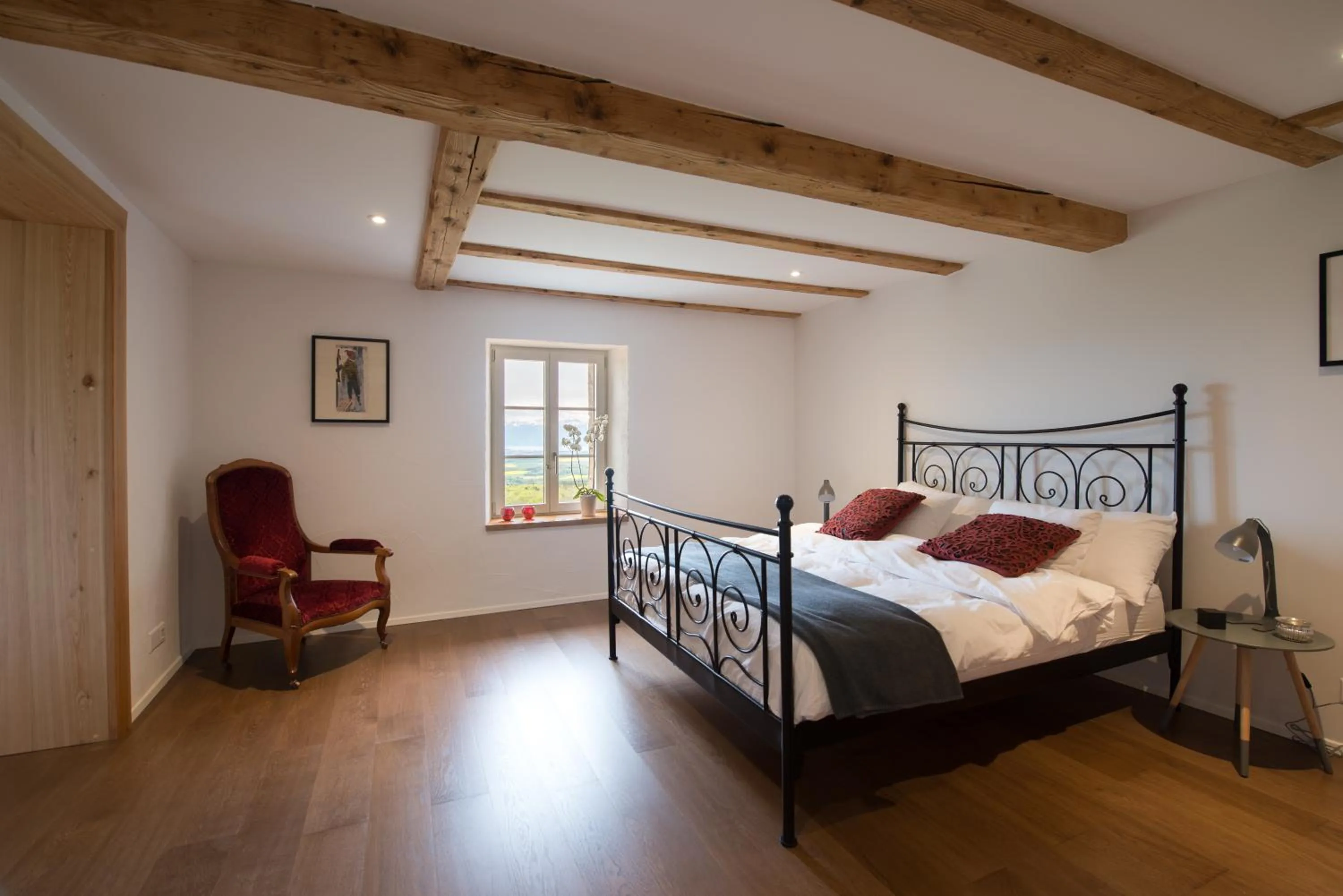 Bedroom, Bed in La Ferme de la Praz - Rooms with a View