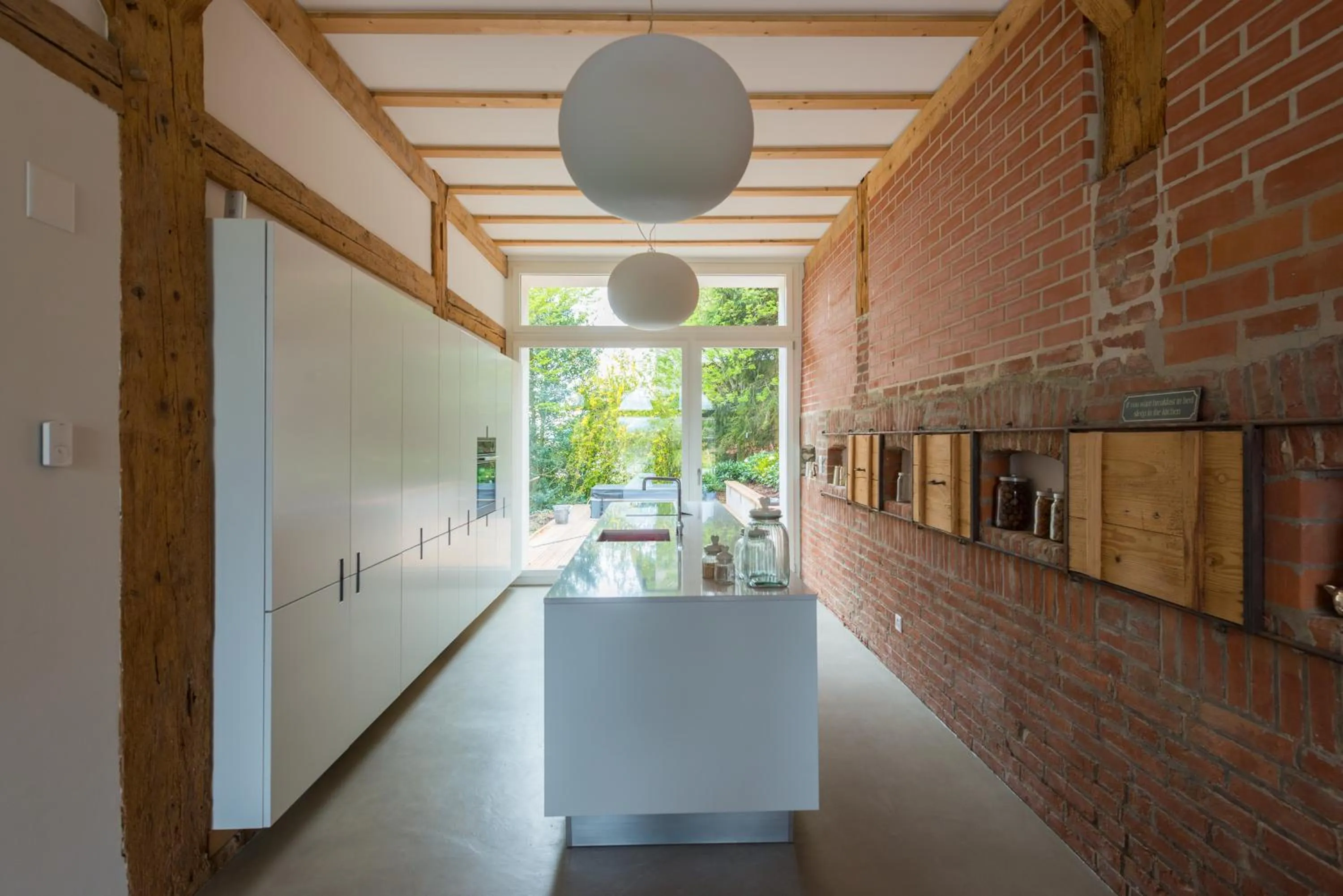 Kitchen or kitchenette in La Ferme de la Praz - Rooms with a View