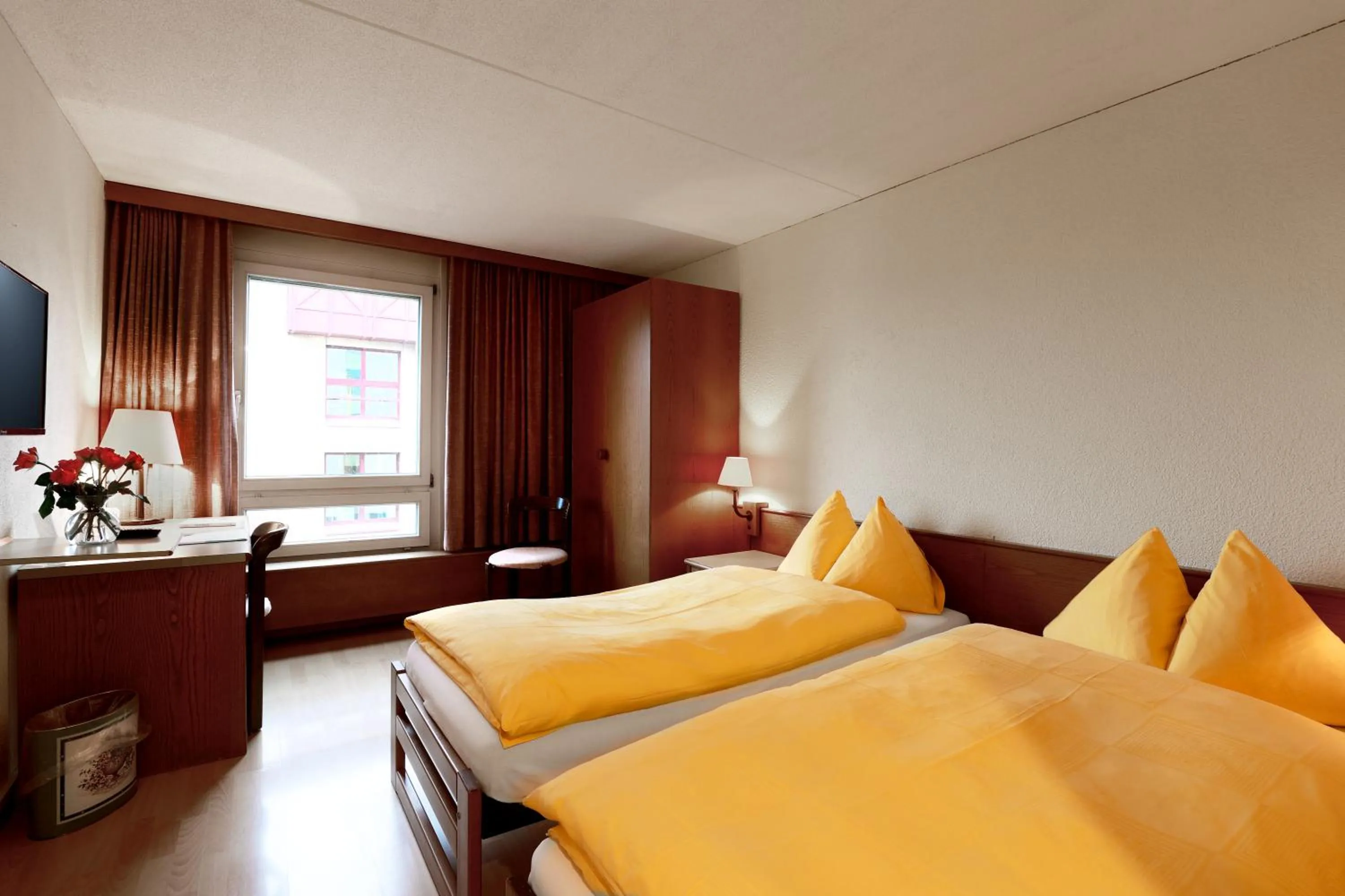 Photo of the whole room, Bed in Hotel Thurgauerhof Self-Check-in