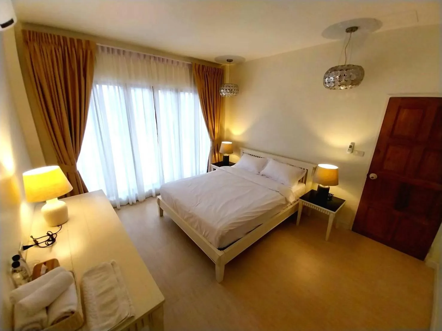 Bed in To The Moon Guesthouse