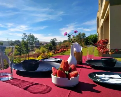 Garden view in Divine Resort- Bhilar