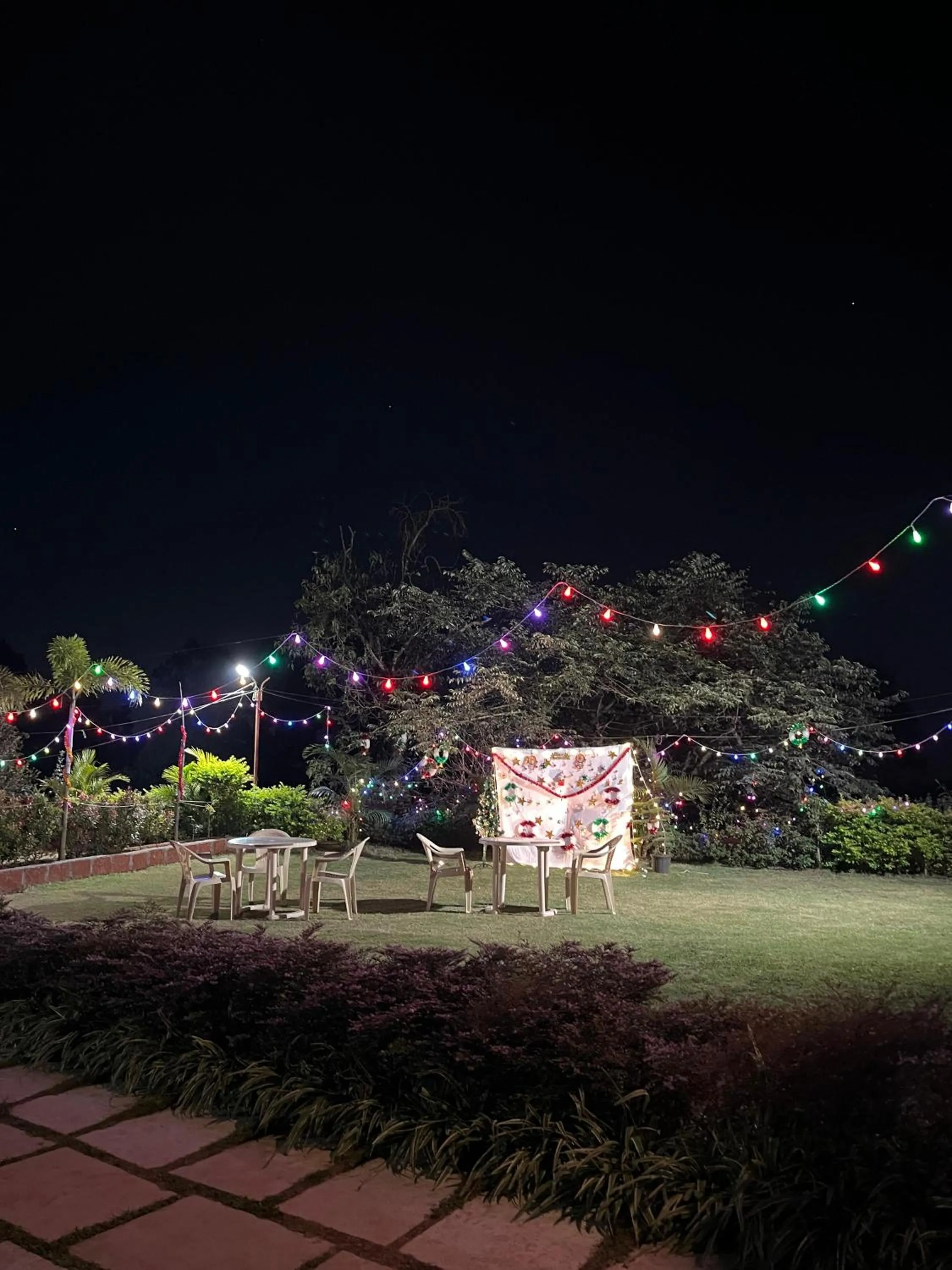 Garden view in Divine Resort- Bhilar