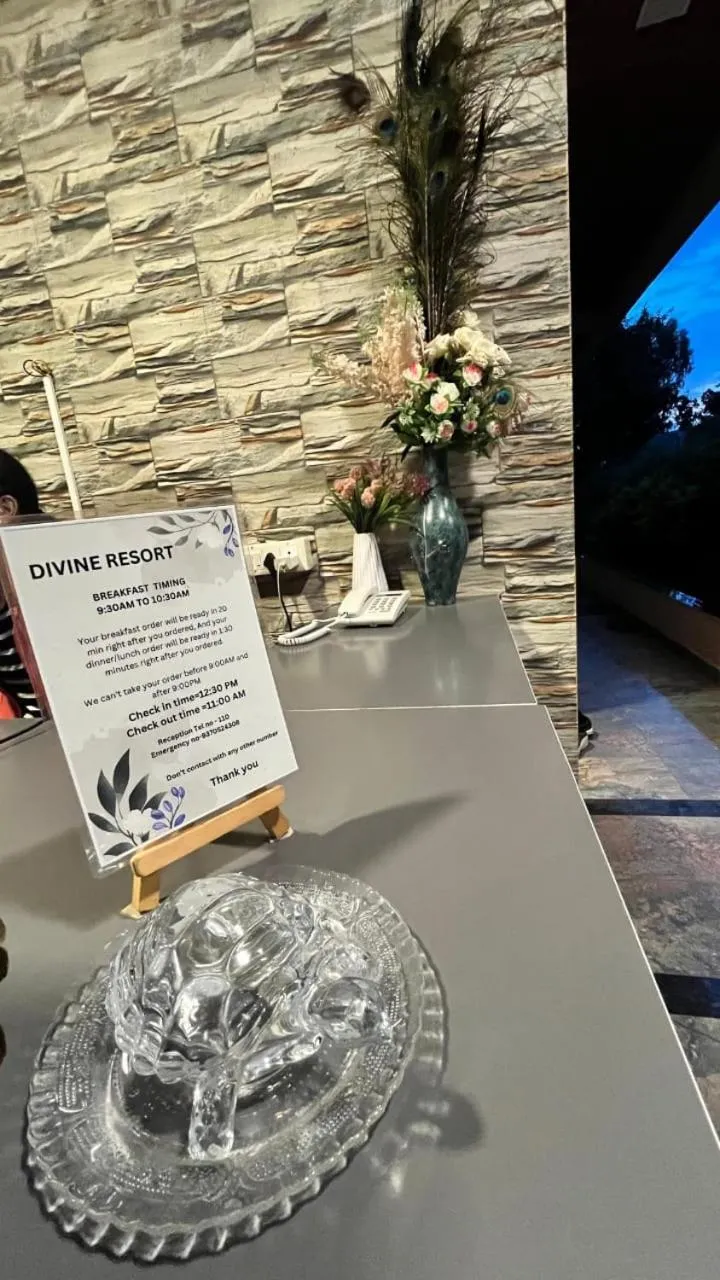 Lobby or reception in Divine Resort- Bhilar