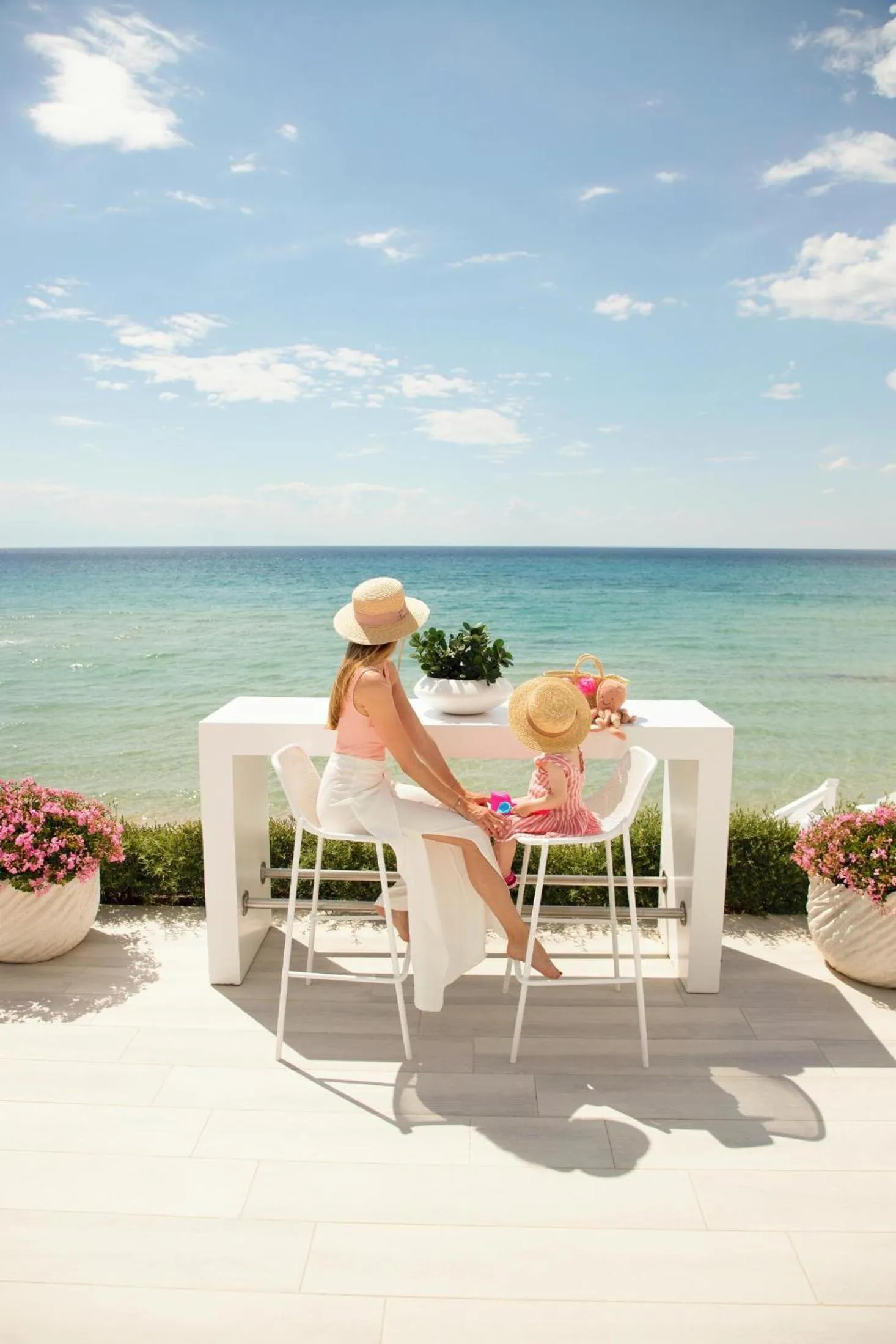 People in Sani Beach