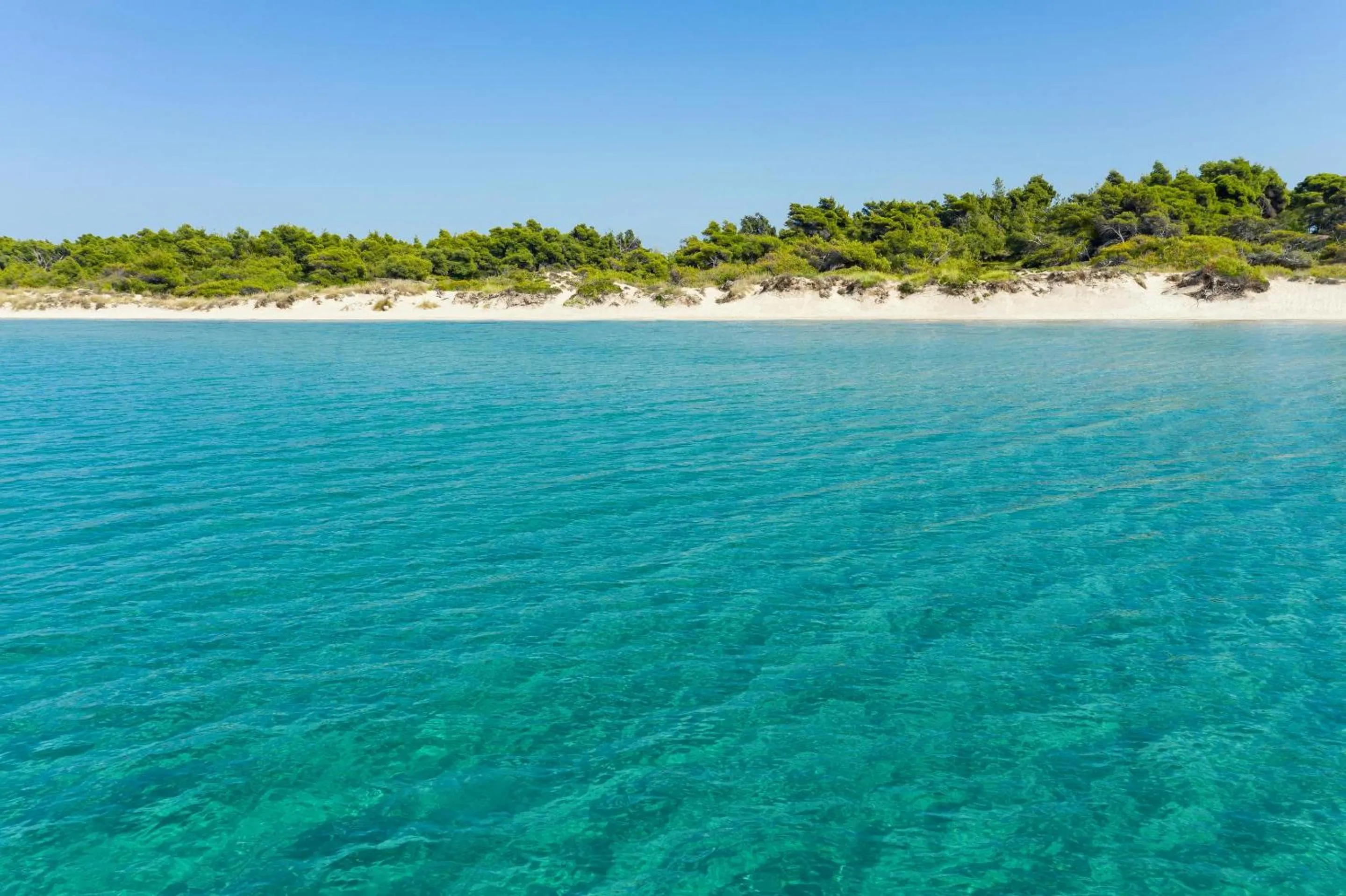 Natural landscape in Sani Beach