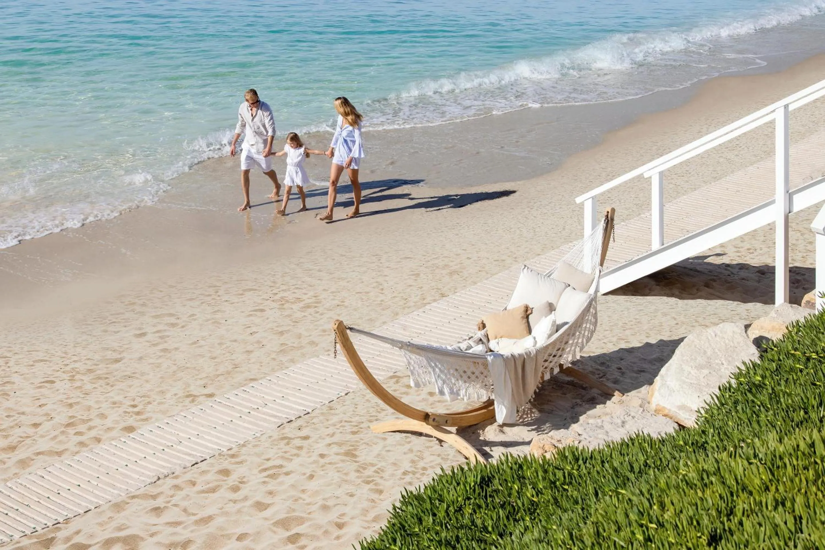 Family in Sani Beach