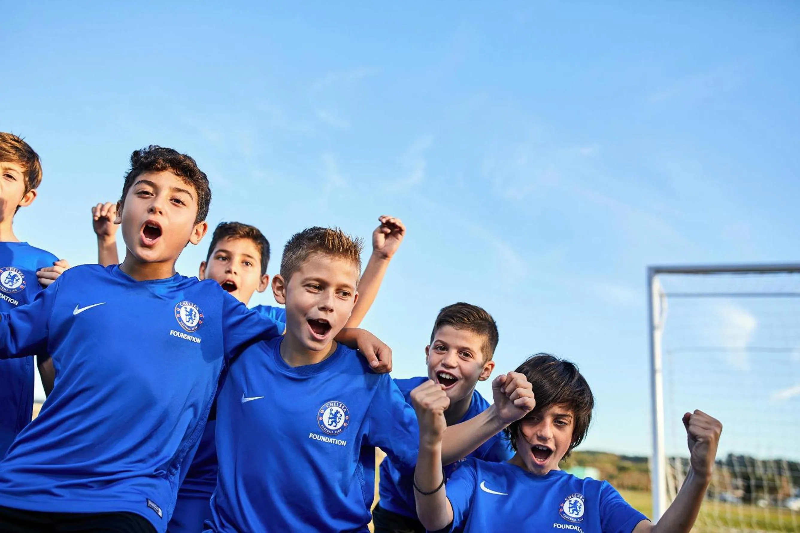 children in Sani Beach