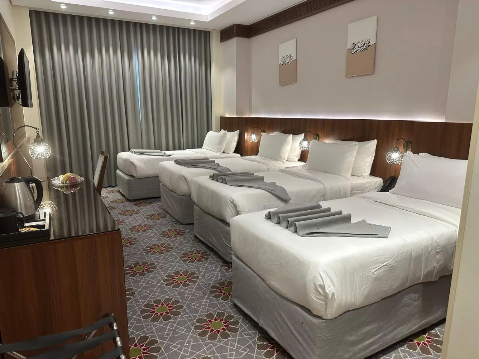 Bed in Maysan Rehab Al Mysk Hotel