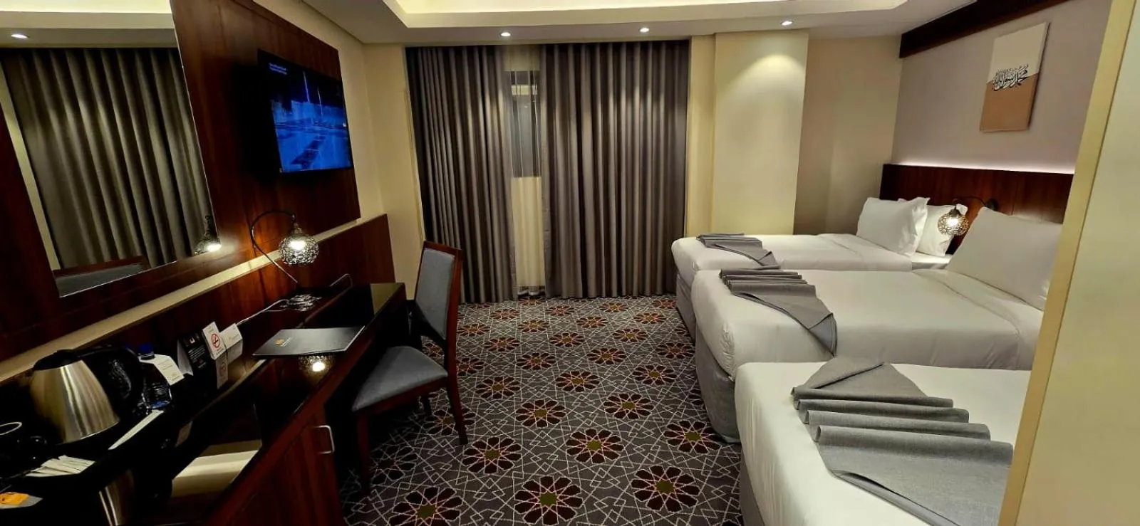 Bed in Maysan Rehab Al Mysk Hotel