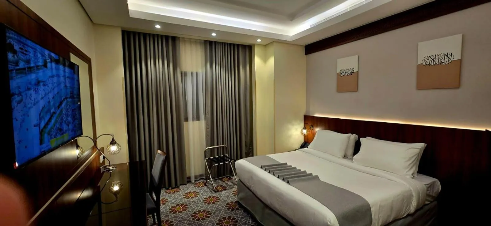 Bed in Maysan Rehab Al Mysk Hotel