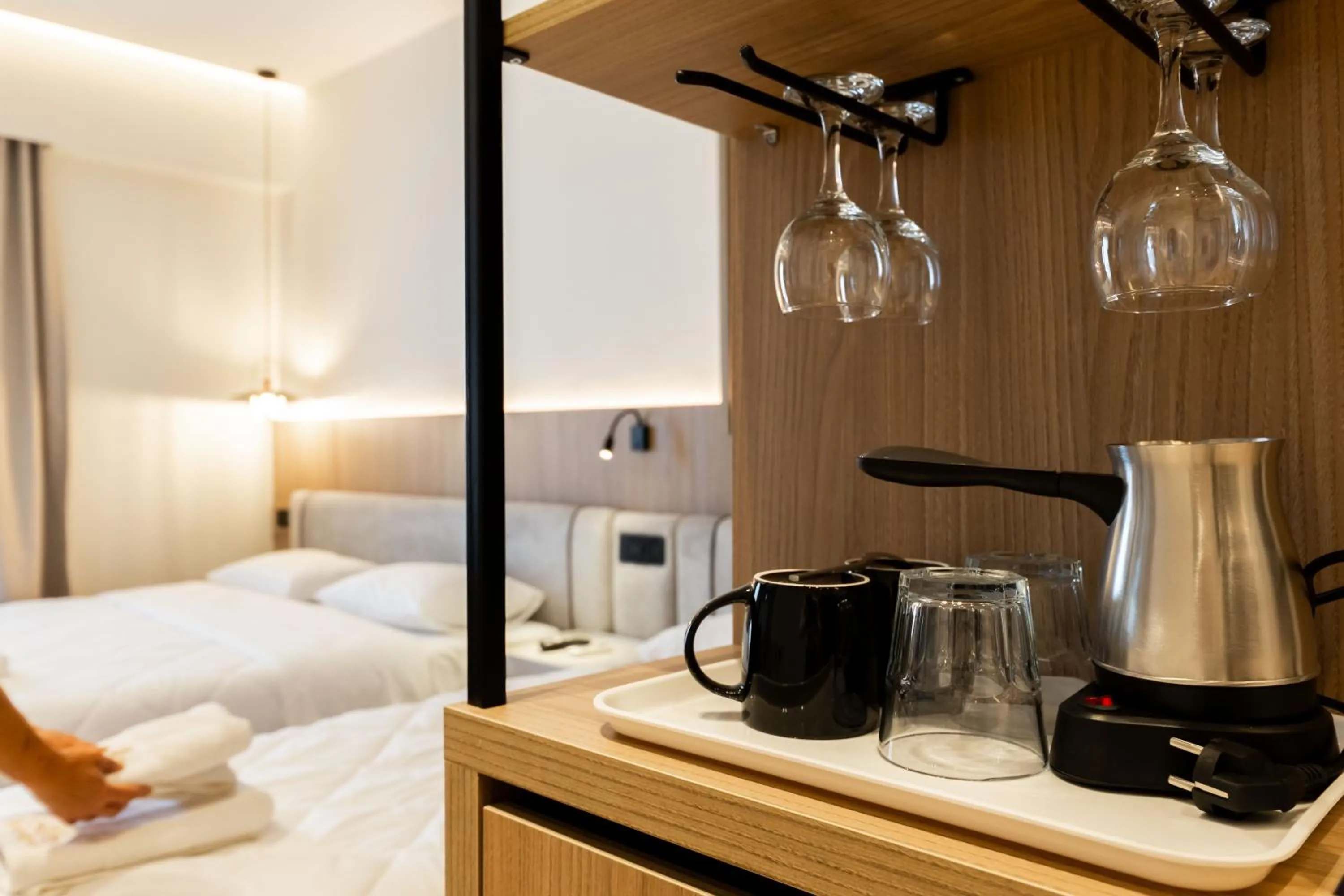 Bed in Heksamil Hotel