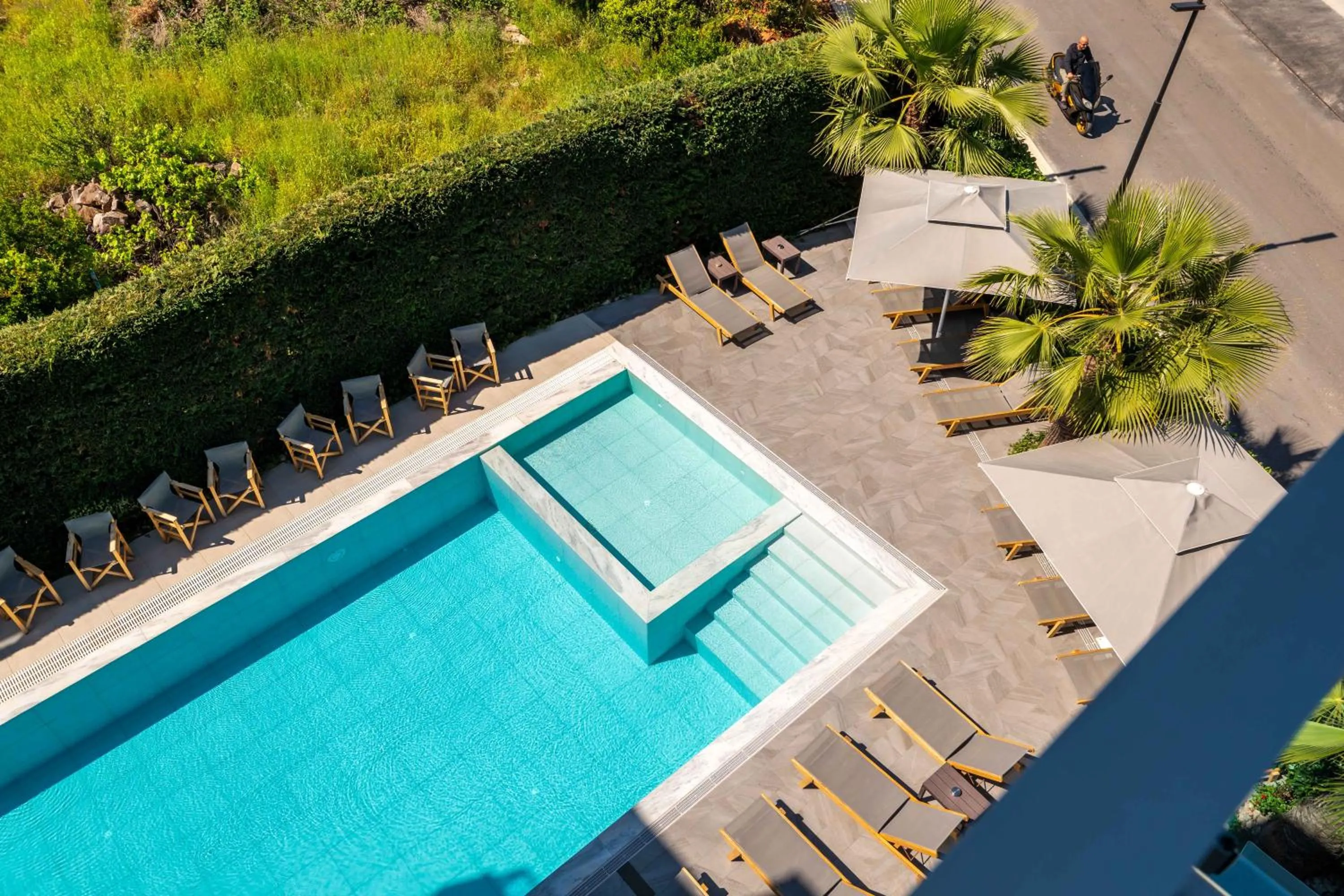 Pool view in Heksamil Hotel