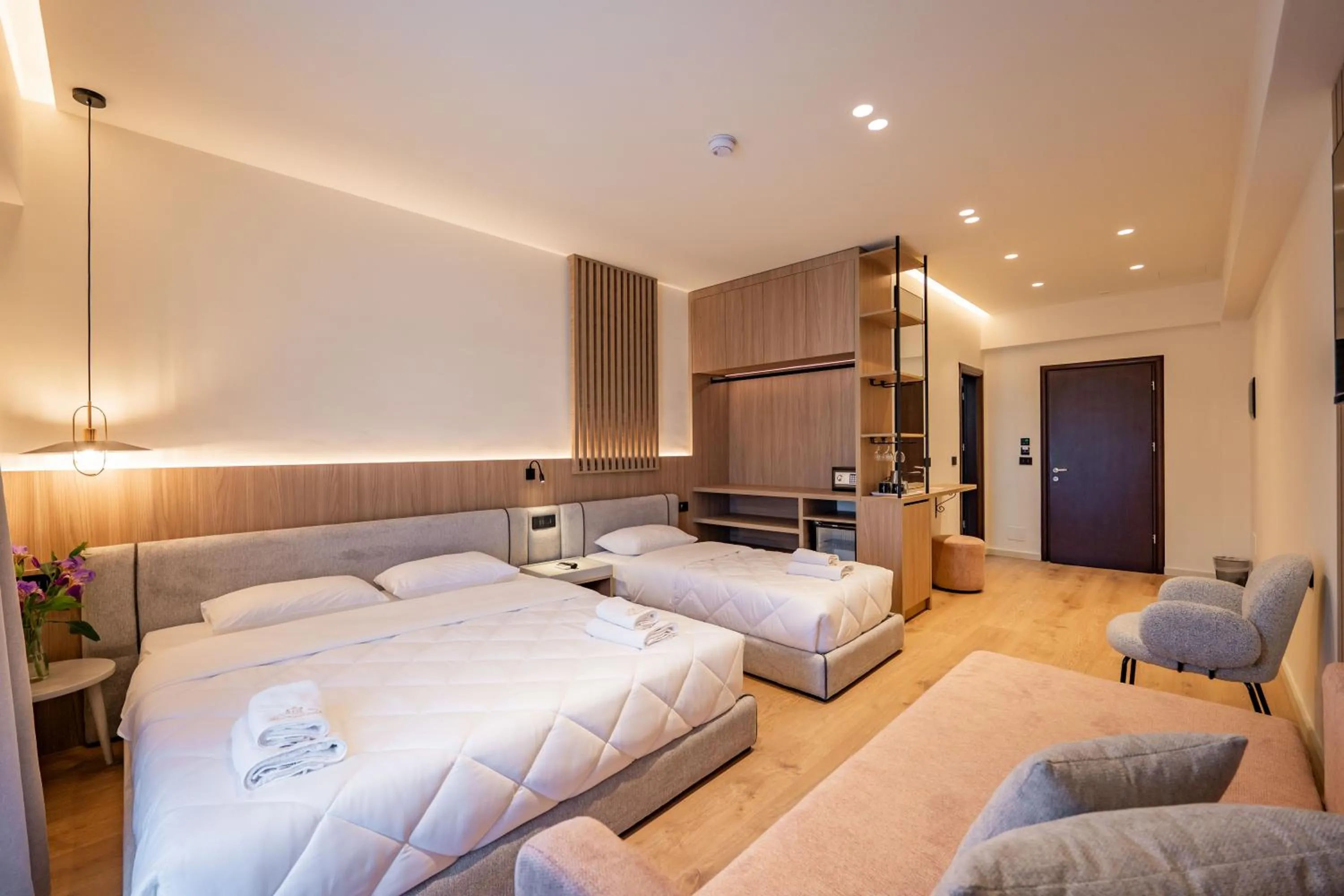 TV and multimedia, Bed in Heksamil Hotel